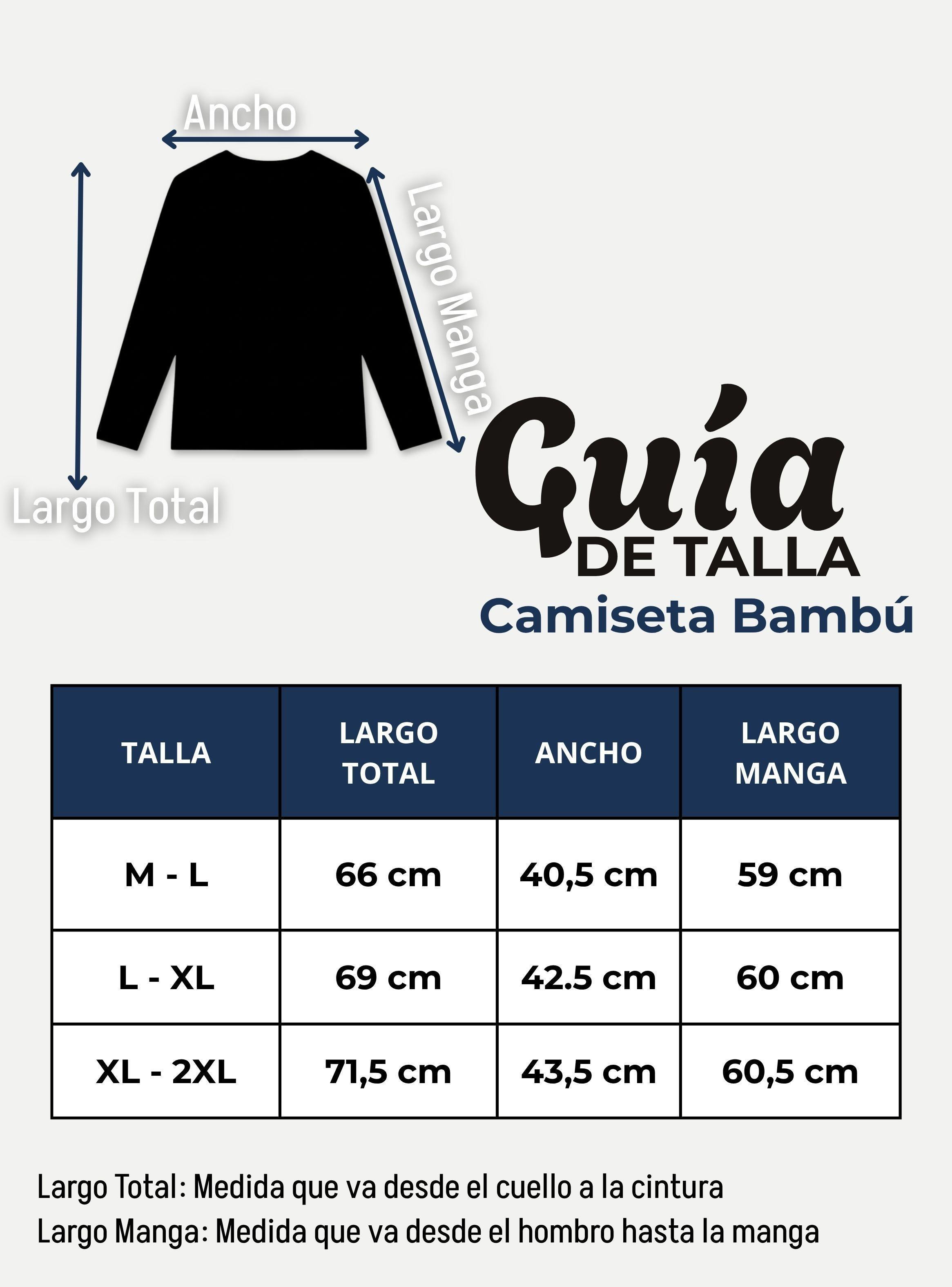 Camiseta Polera Bambú Primera Capa Cuello Redondo Manga Larga Colores Surtidos-3