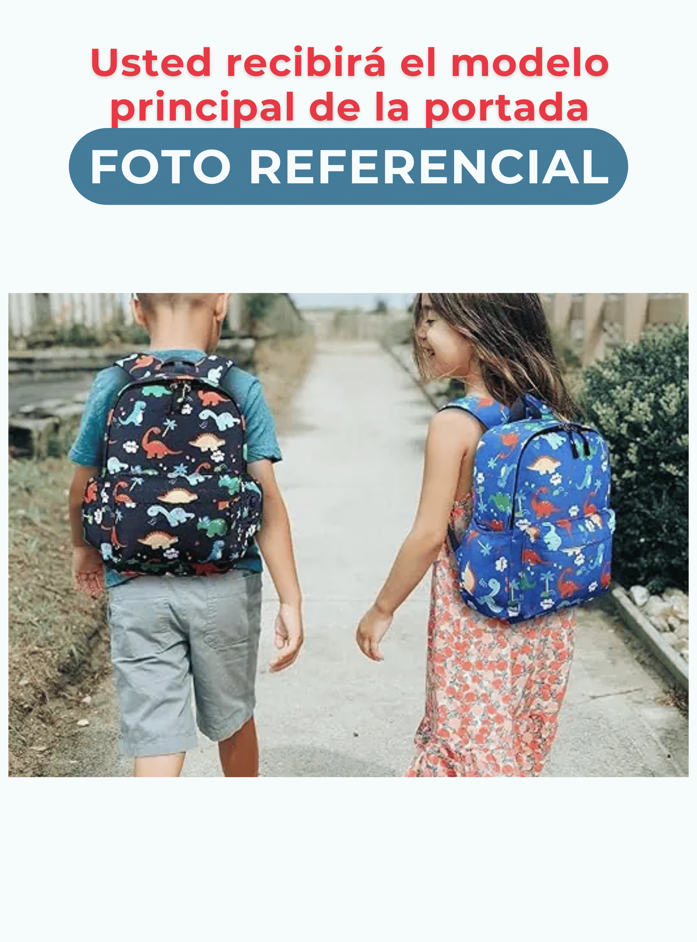 Mochila Infantil 2 a 4 años Jardín Escuela 30cm Niño Niña Navy Blue Dinosaurs-2