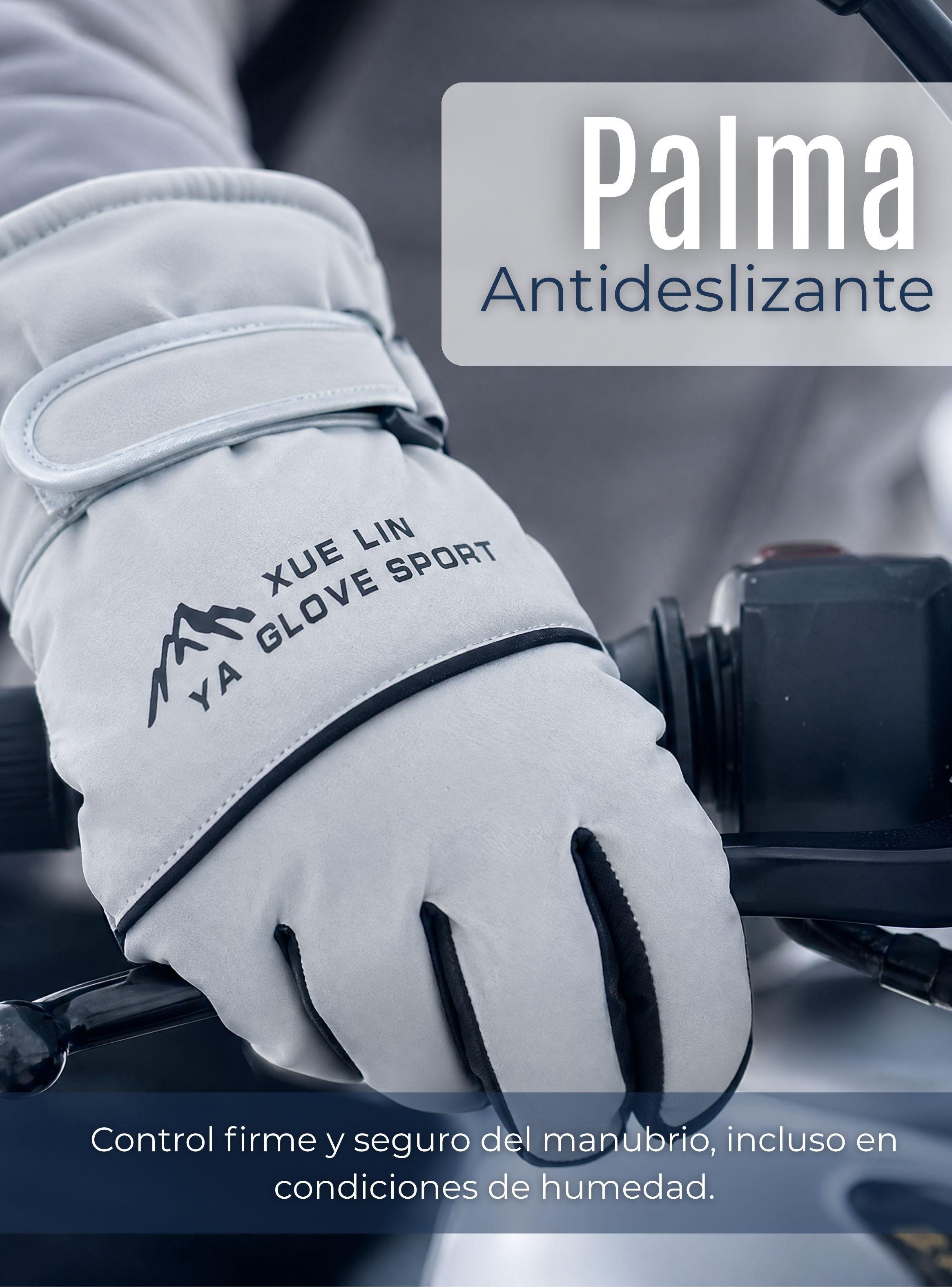 Guantes Para Moto Impermeablesde Touchscreen Antideslizantes Gris Térmicos-6