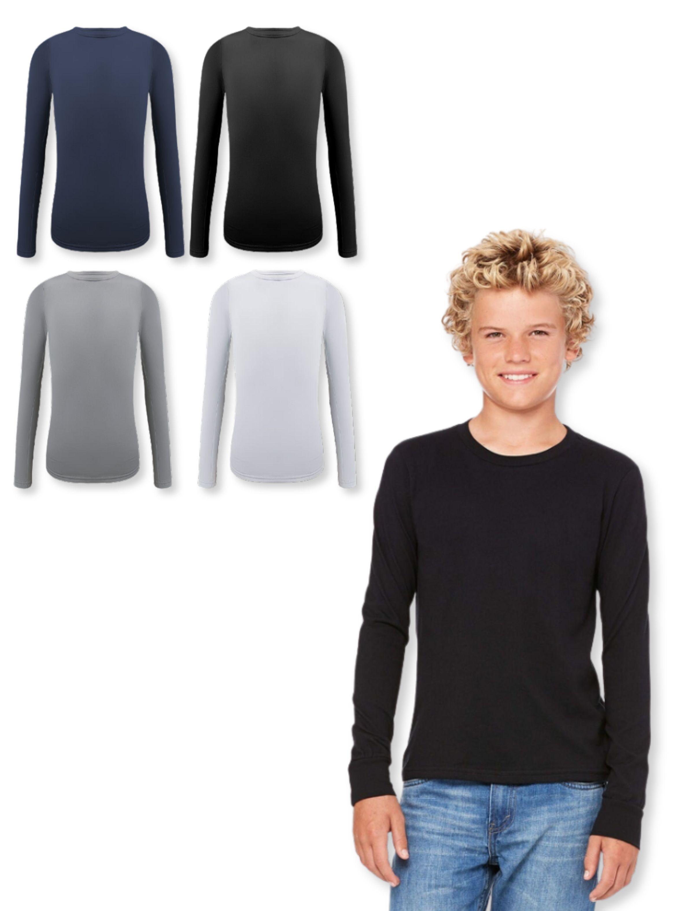 Pack 3 Camisetas Poleras Polar Niño Primera Capa-0