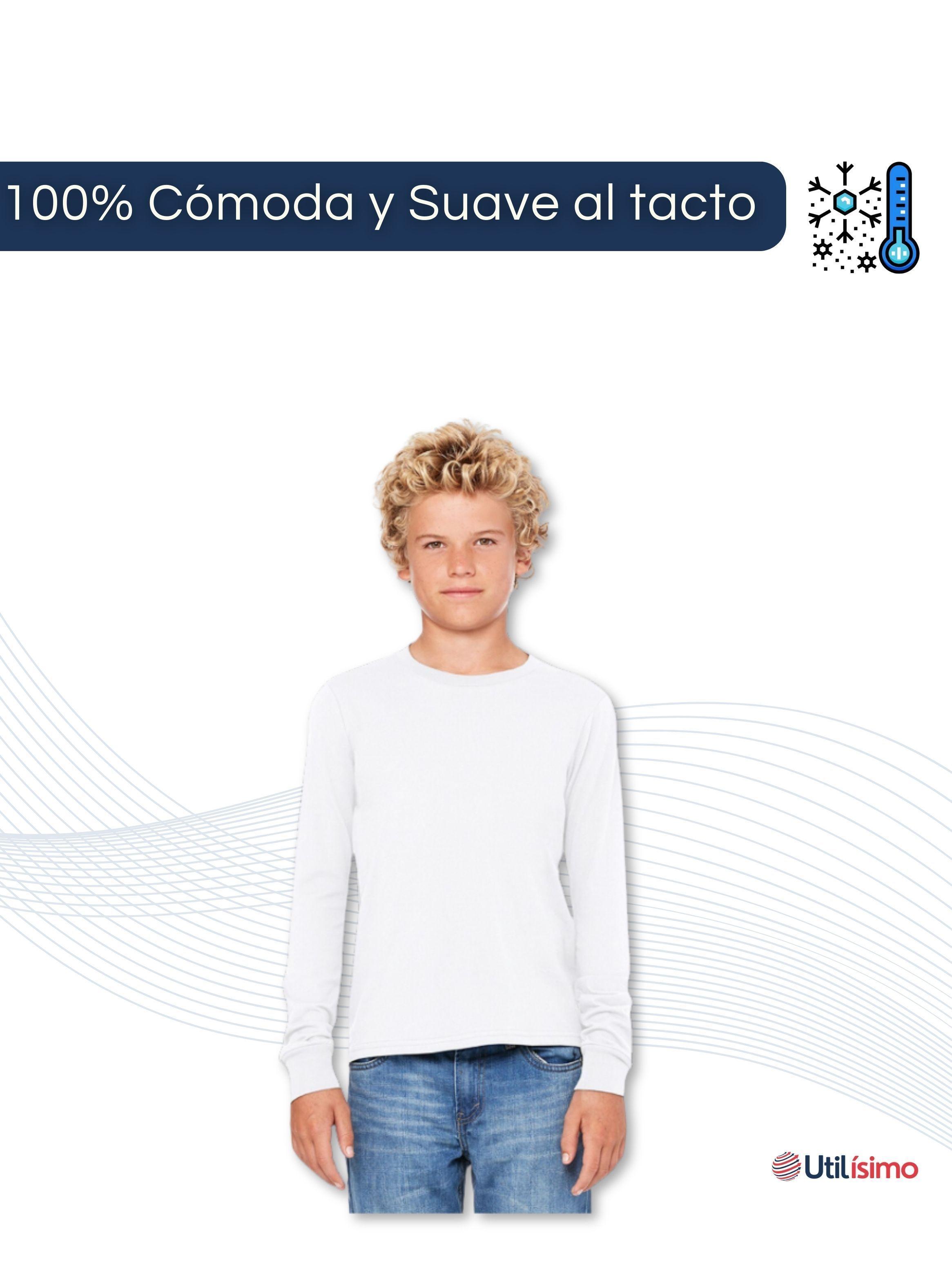 Pack 3 Camisetas Poleras Polar Niño Primera Capa-5
