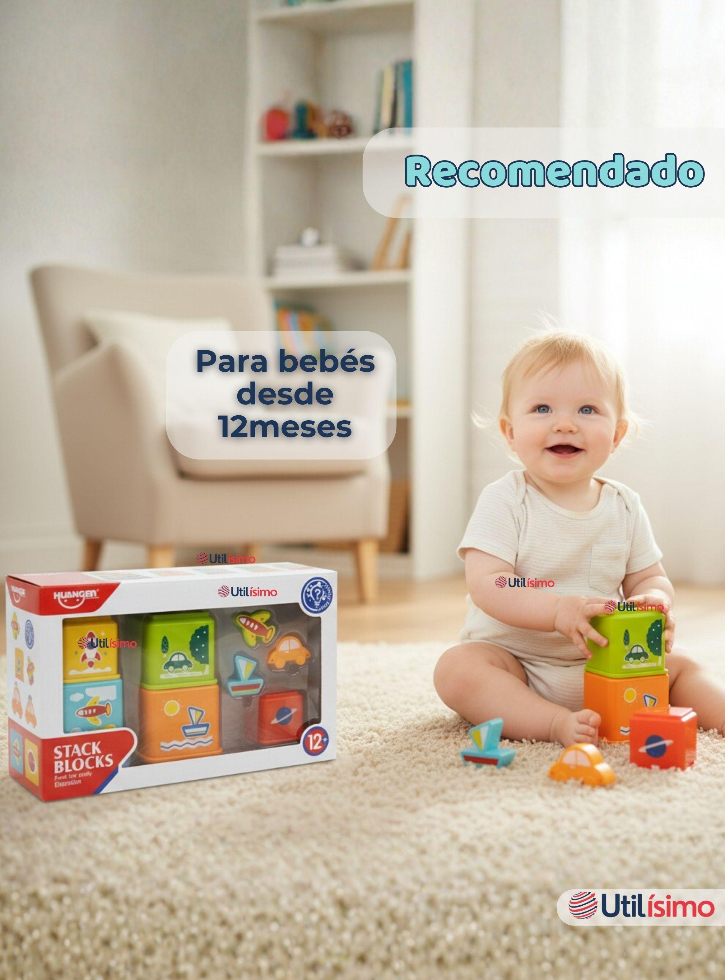 Juego Didáctico Bebé Encaje Apilable Torre Con Figuras para Niña o Niño-4