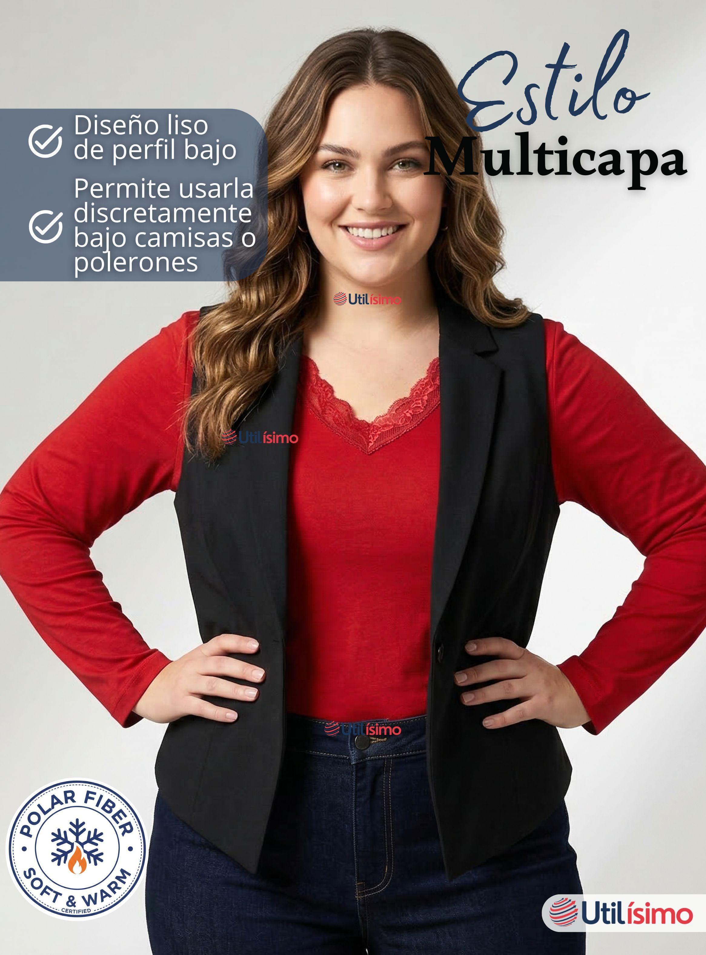 Pack 6 Camisetas Polera Polar Cuello V Manga Larga Con Encaje Colores Surtidos Mujer-7