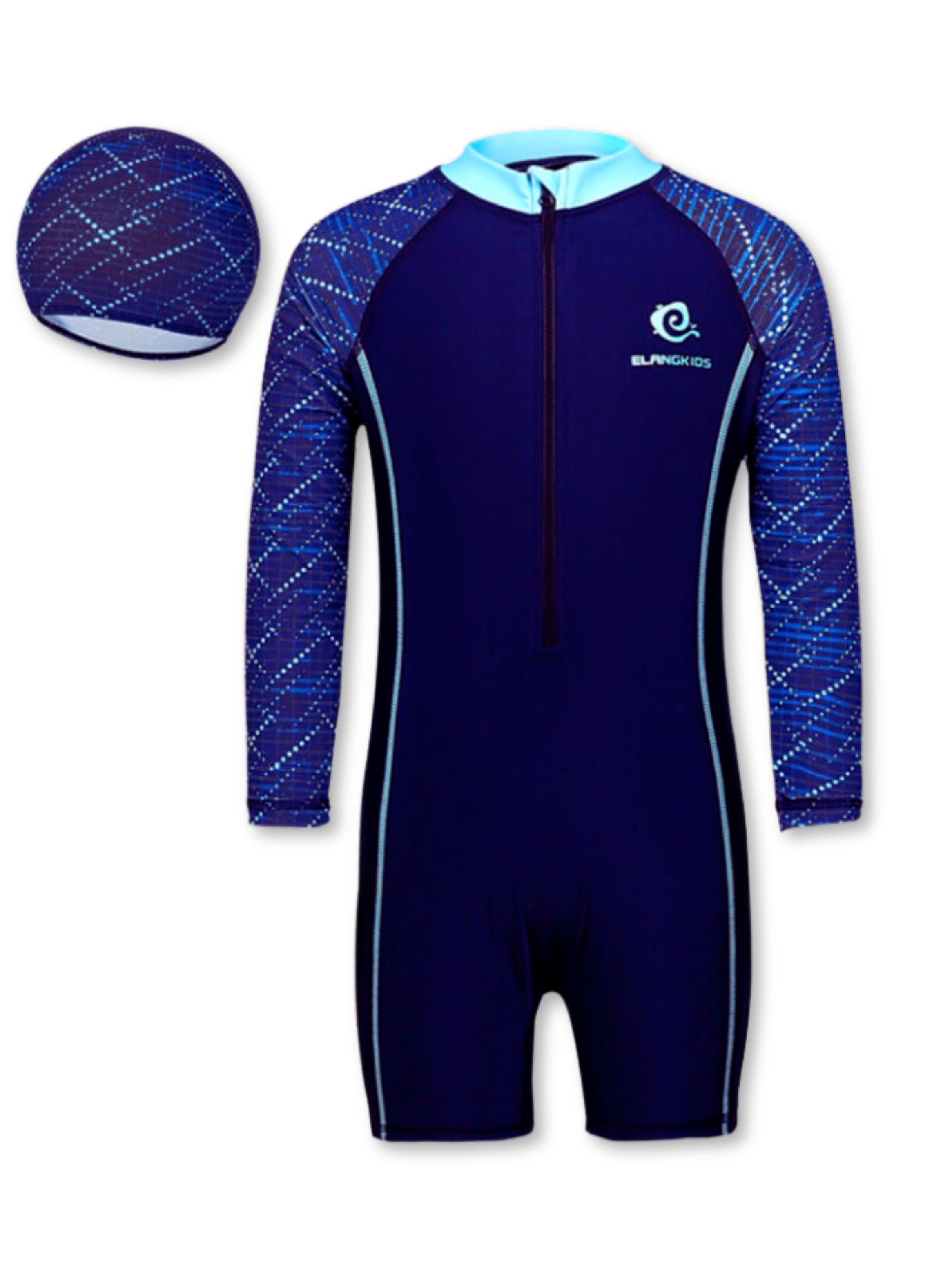 Traje de Baño Enterito Sport Diseño Manga Larga Para Niño Jump Kids-3