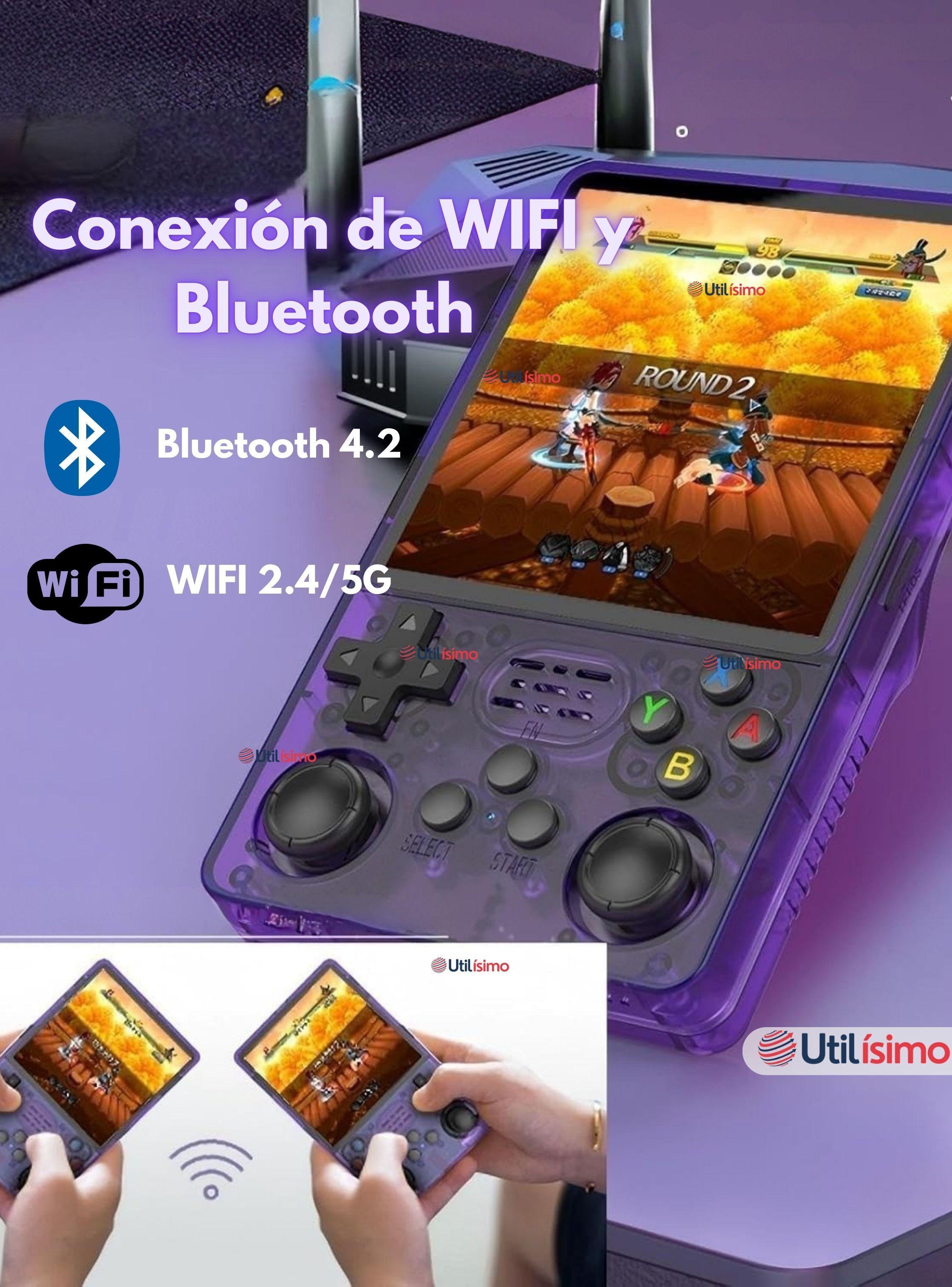 Pantalla IPS Consola Retro Gaming Portátil R36s 64GB Recargable USB-6