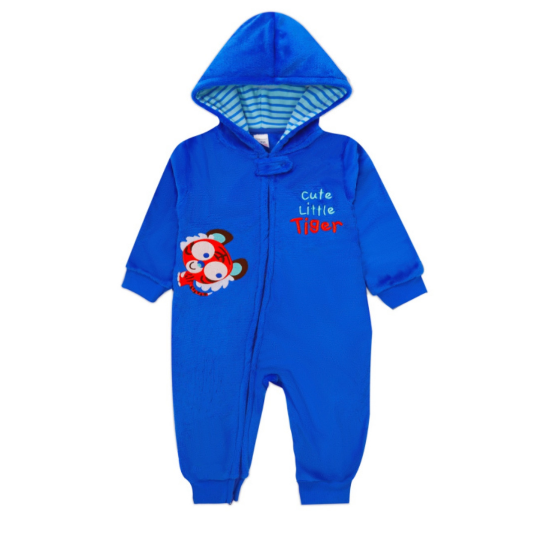 Enterito Bebe Niño Pijama Tedmimak Plush Azul-0