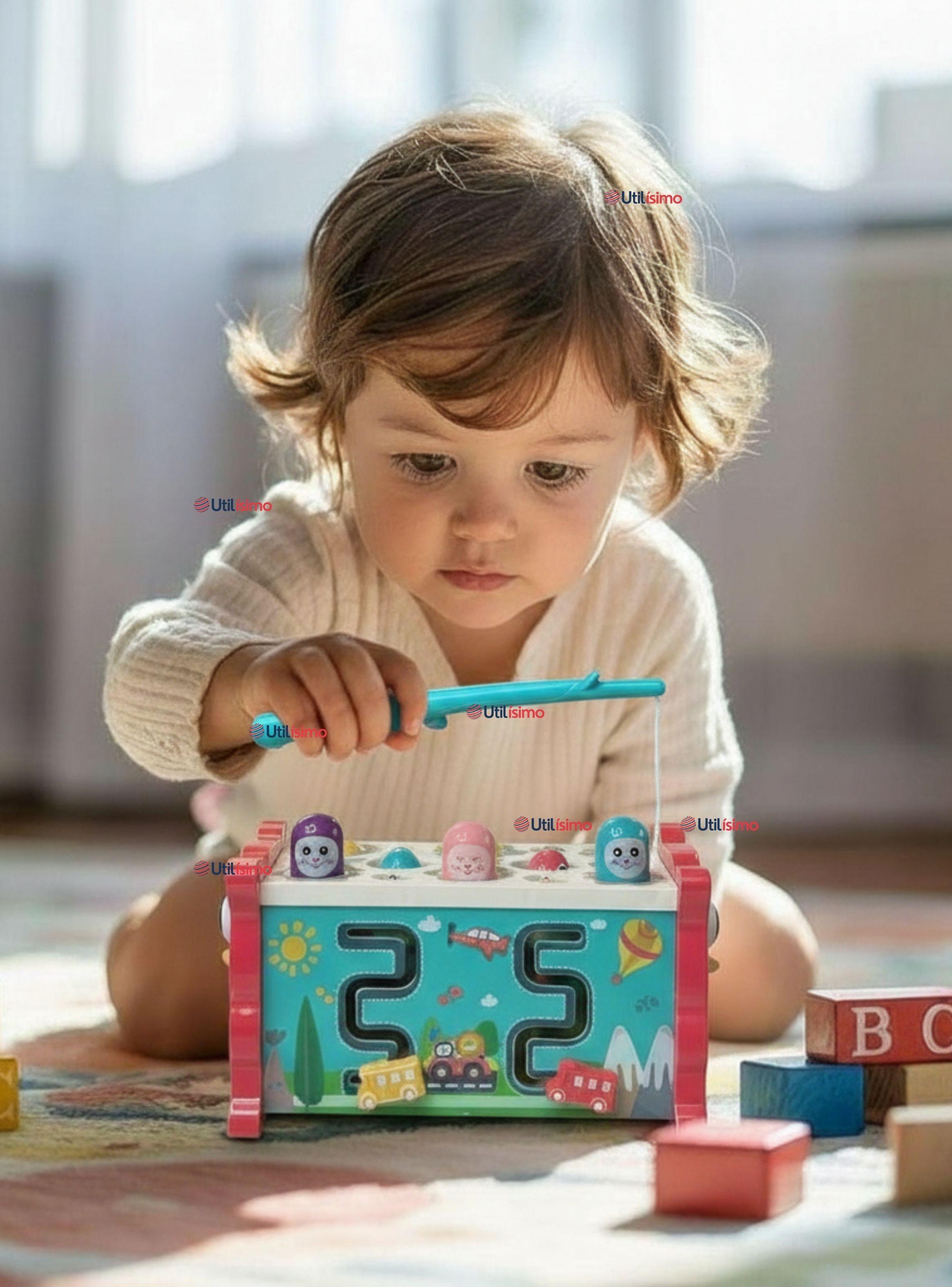 Juguete Tablero Cubo Multifuncional 8 En 1 para Bebé Niño o Niña Montessori-0