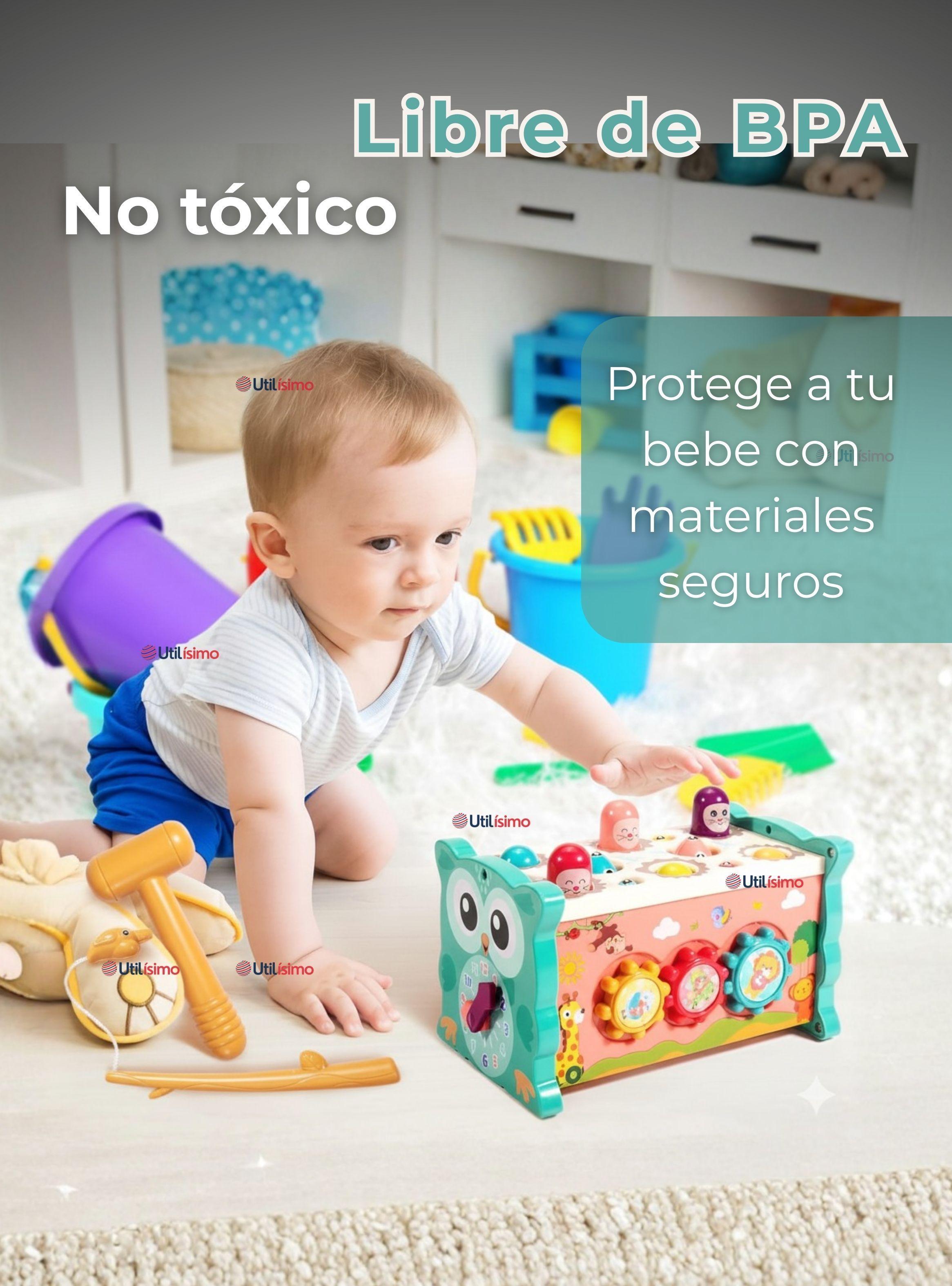 Juguete Tablero Cubo Multifuncional 8 En 1 para Bebé Niño o Niña Montessori-3
