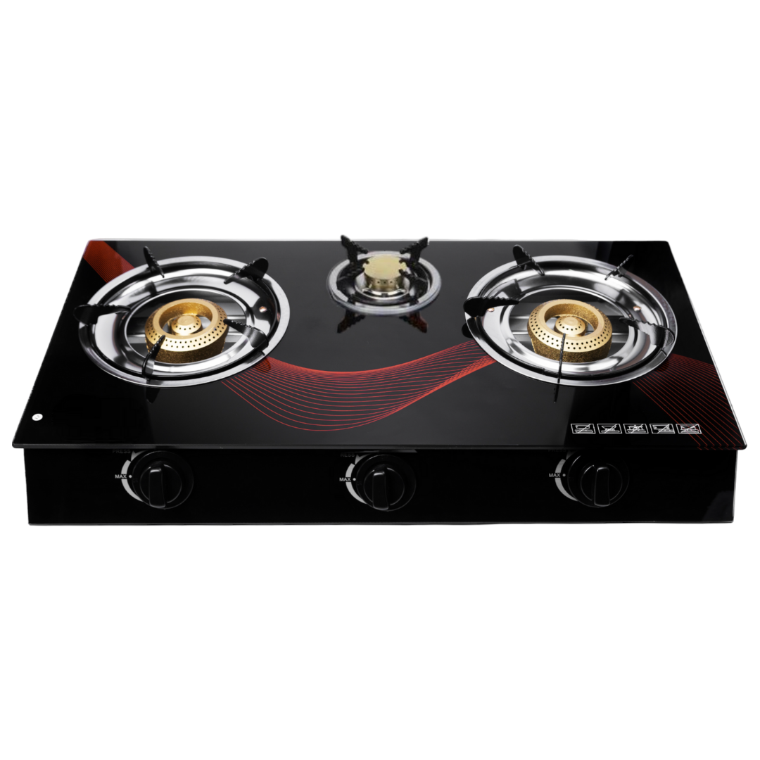 Cocinilla Encimera a Gas Vidrio Templado LINE™ 3 Platos Regular-3