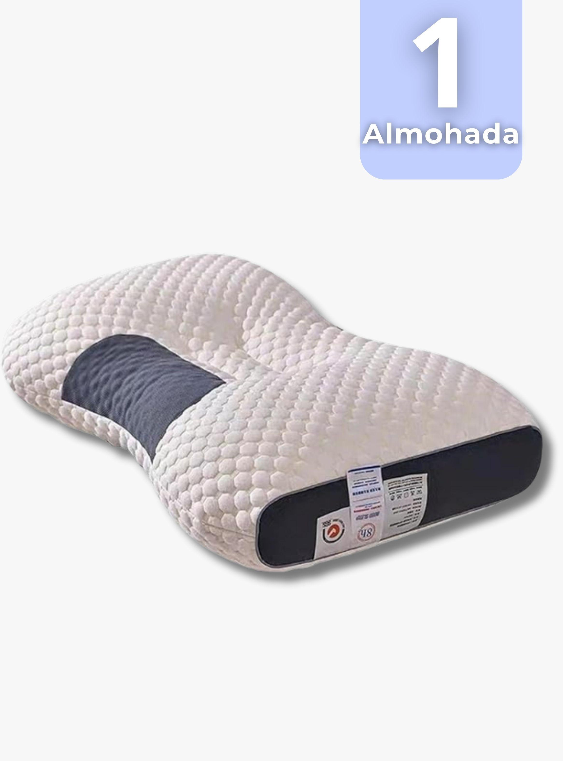 Almohada Ortopédicas Ergonómicas Para Cuello y Cervical Algodón -0