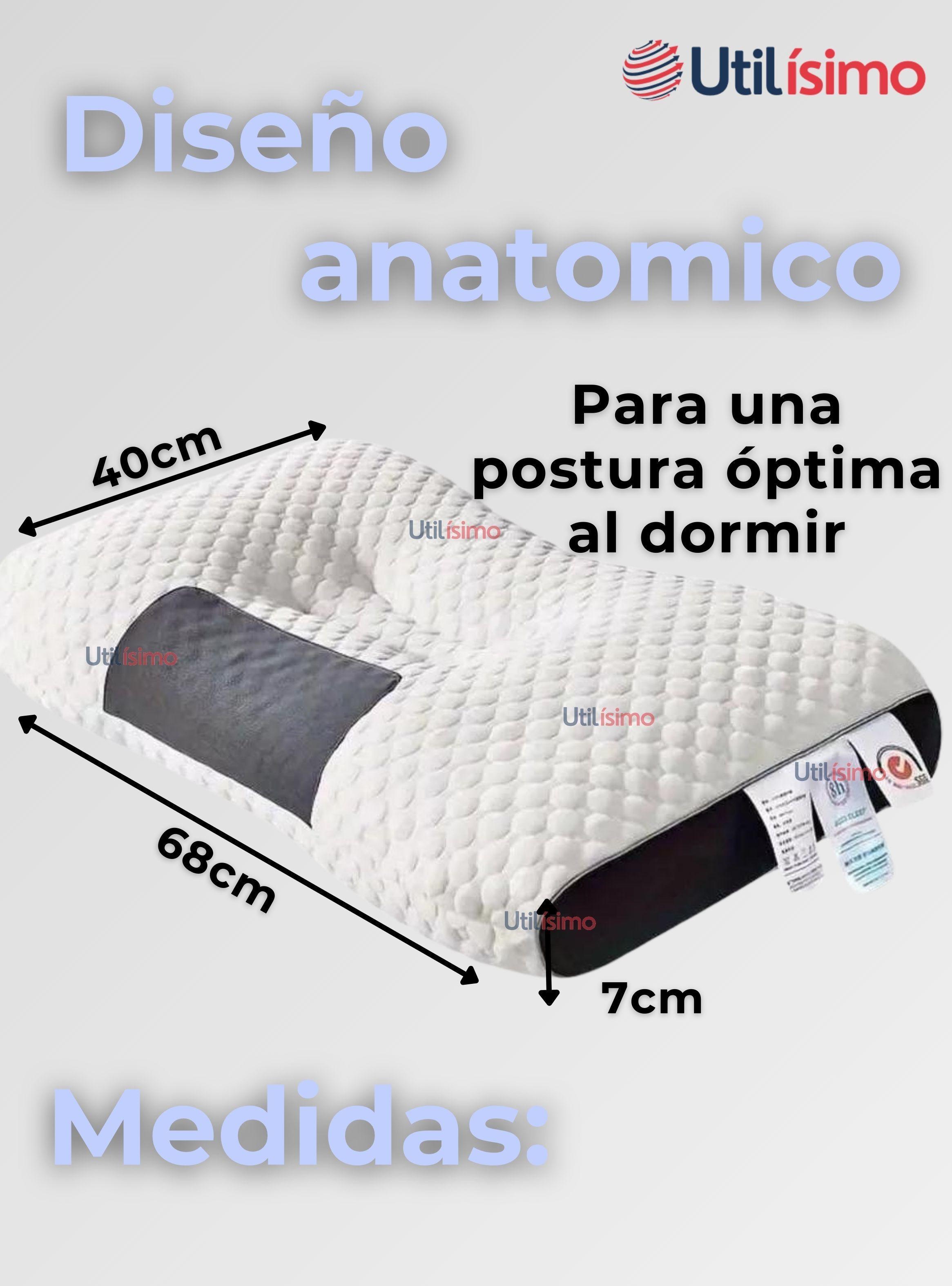 Almohada Ortopédicas Ergonómicas Para Cuello y Cervical Algodón -2