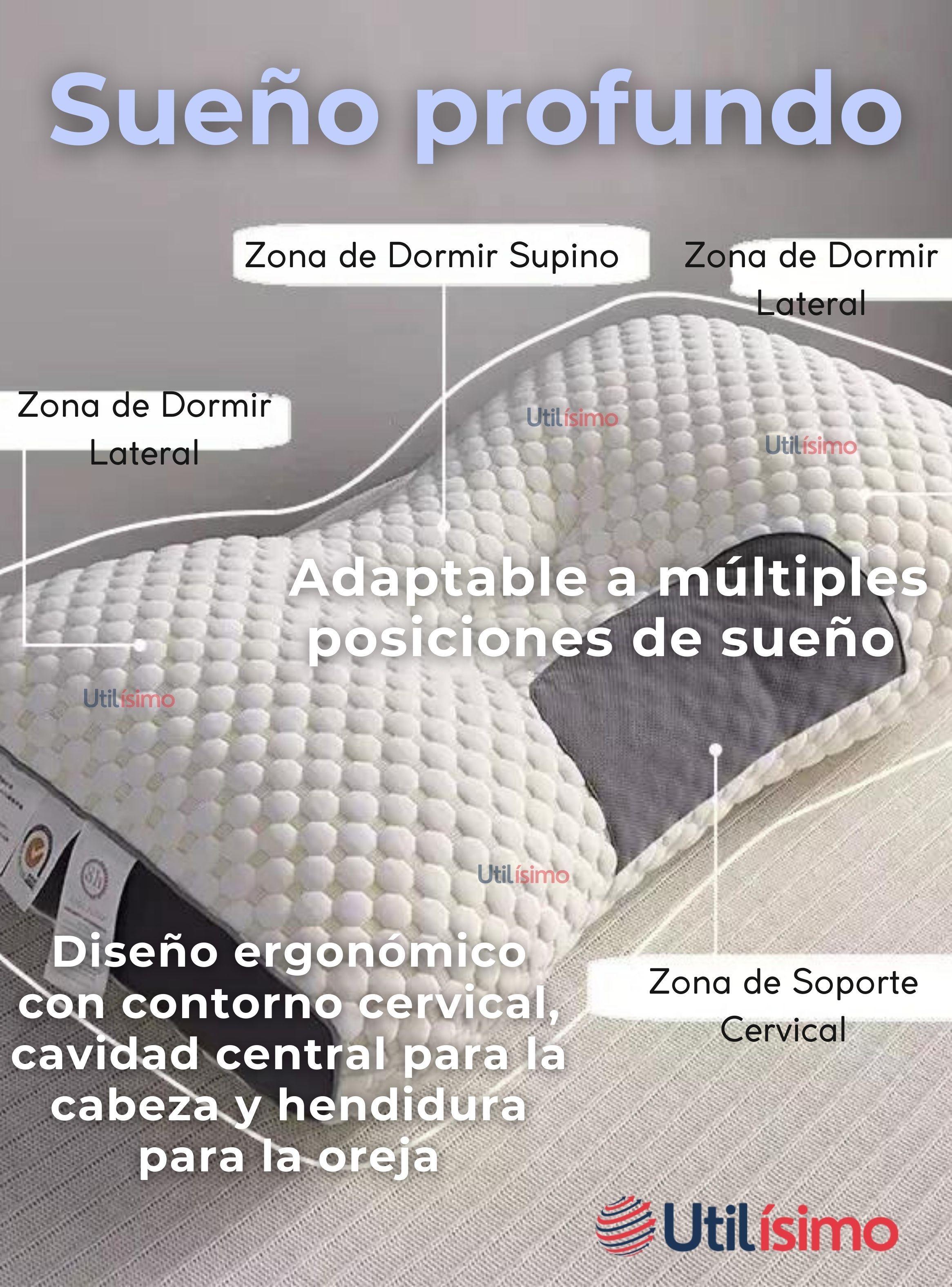 Almohada Ortopédicas Ergonómicas Para Cuello y Cervical Algodón -7
