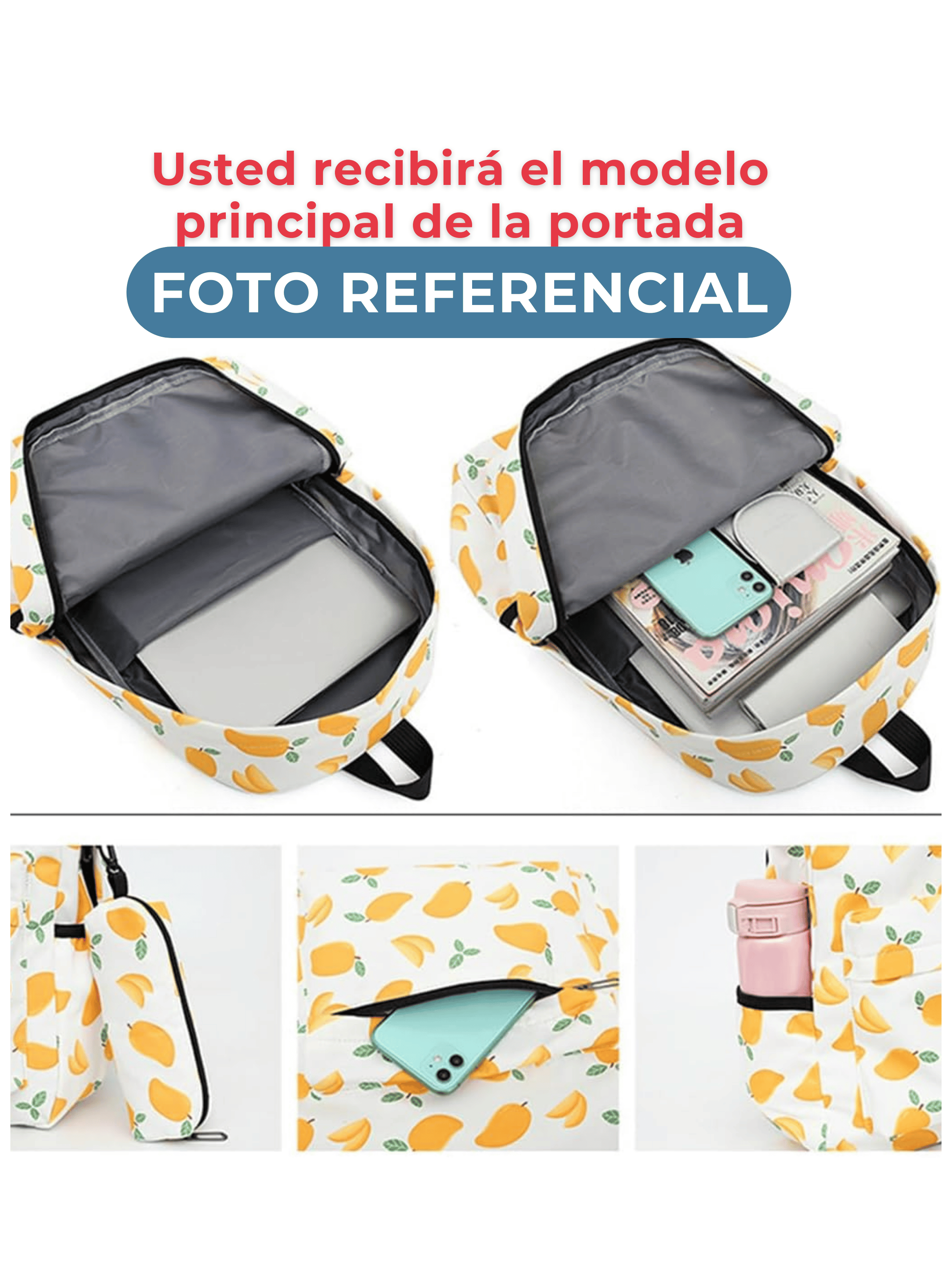 Pack Mochila Lonchera Estuche 43cm Juvenil y Escolar Koala-3