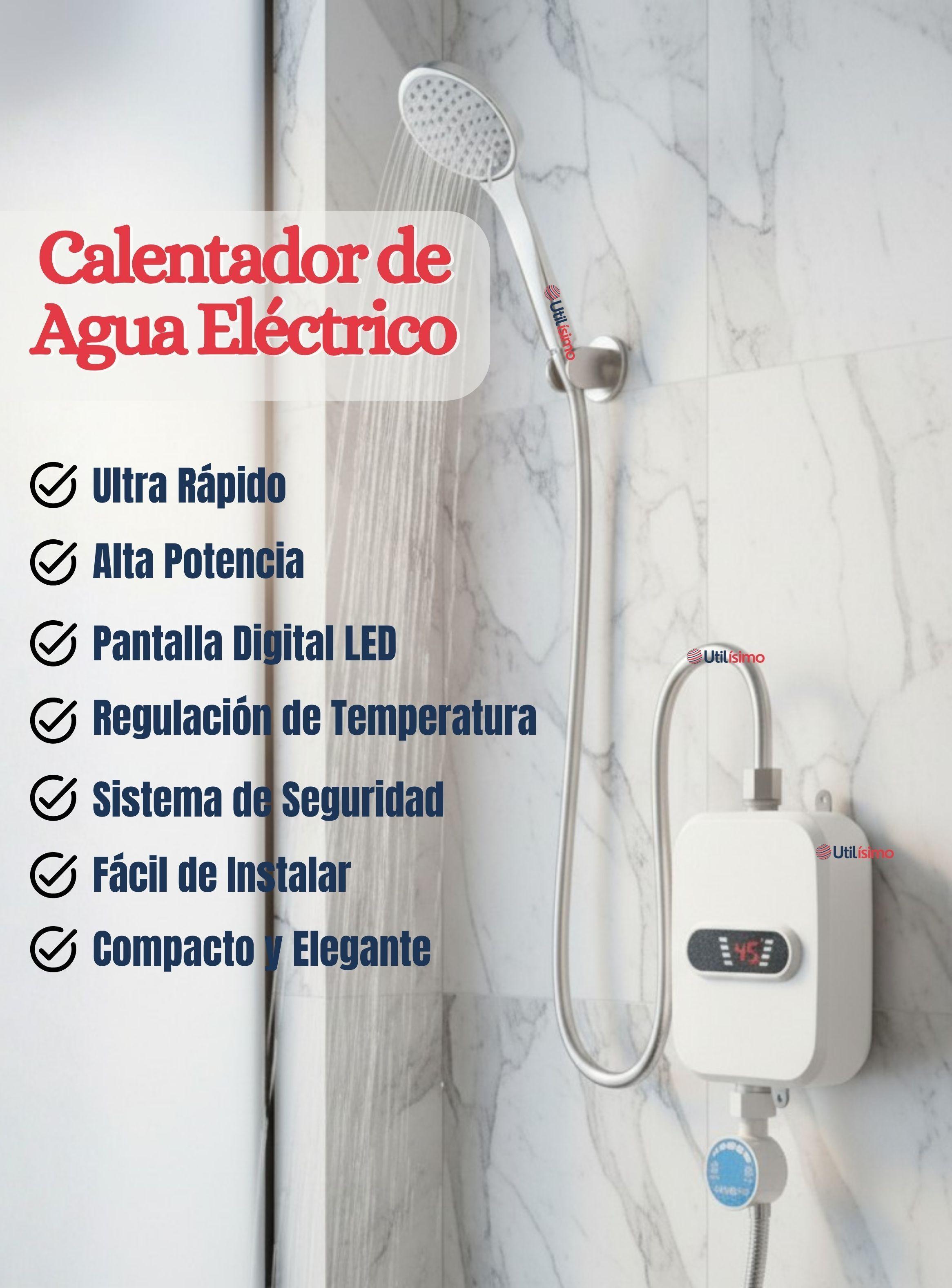 Mini Calentador De Agua Eléctrico Calefón Ducha Caliente 3.500w Potencia Calefónt-2