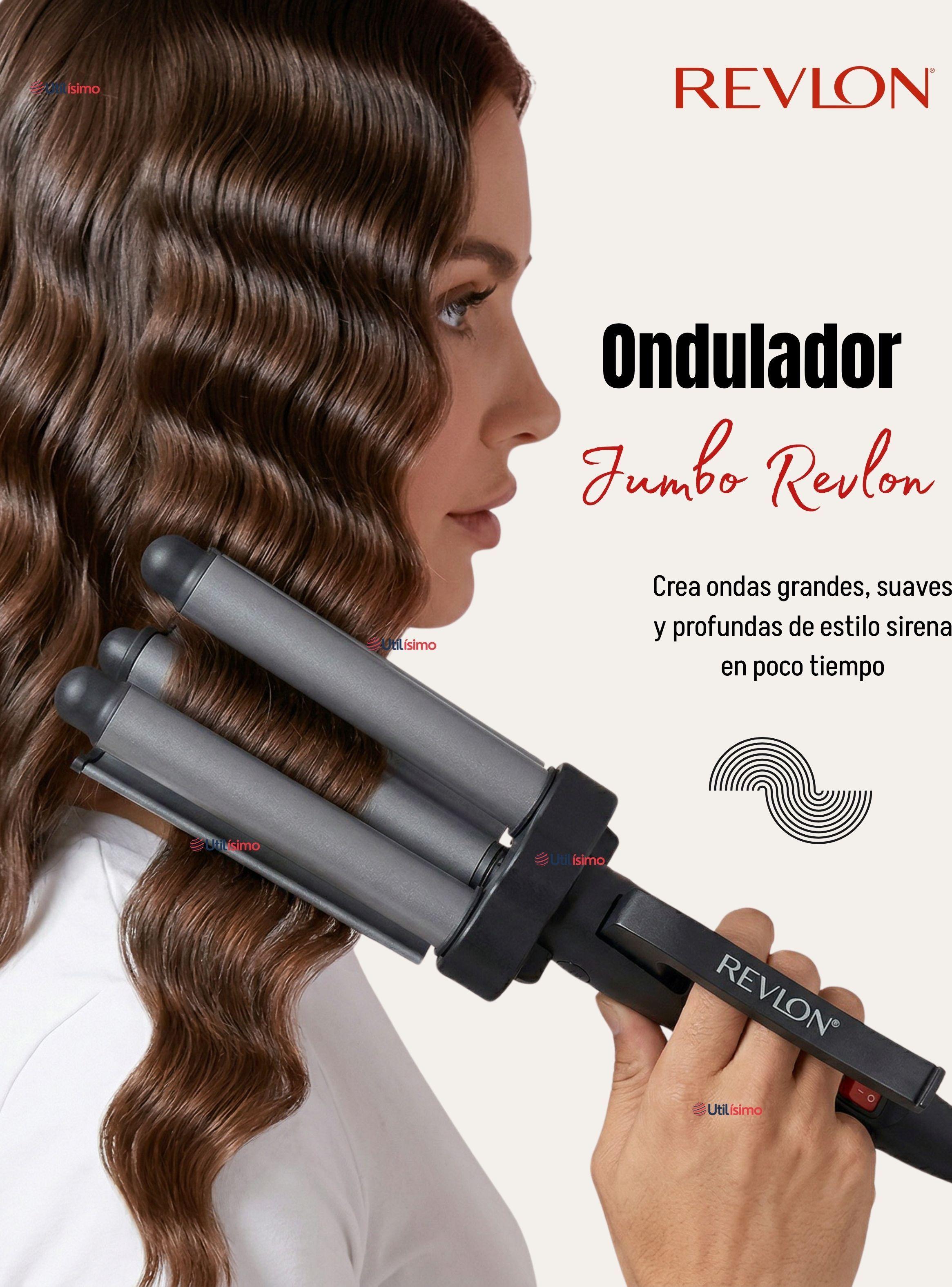 Onduladora De Pelo Revlon Waver Jumbo De 3 Barriles Potencia de 800W -2