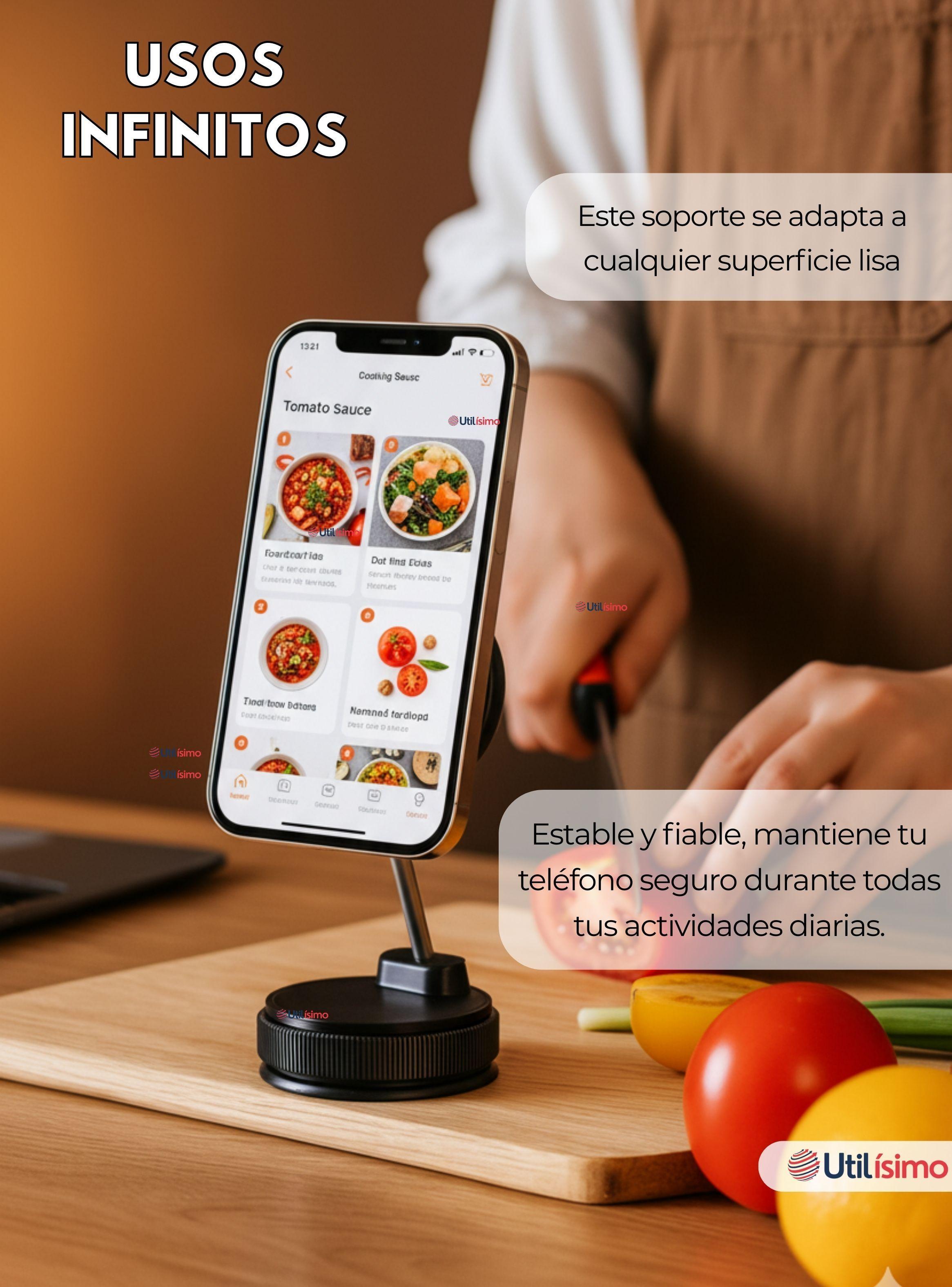 Soporte De Auto para Celular Magnético Iphone Android Negro-6