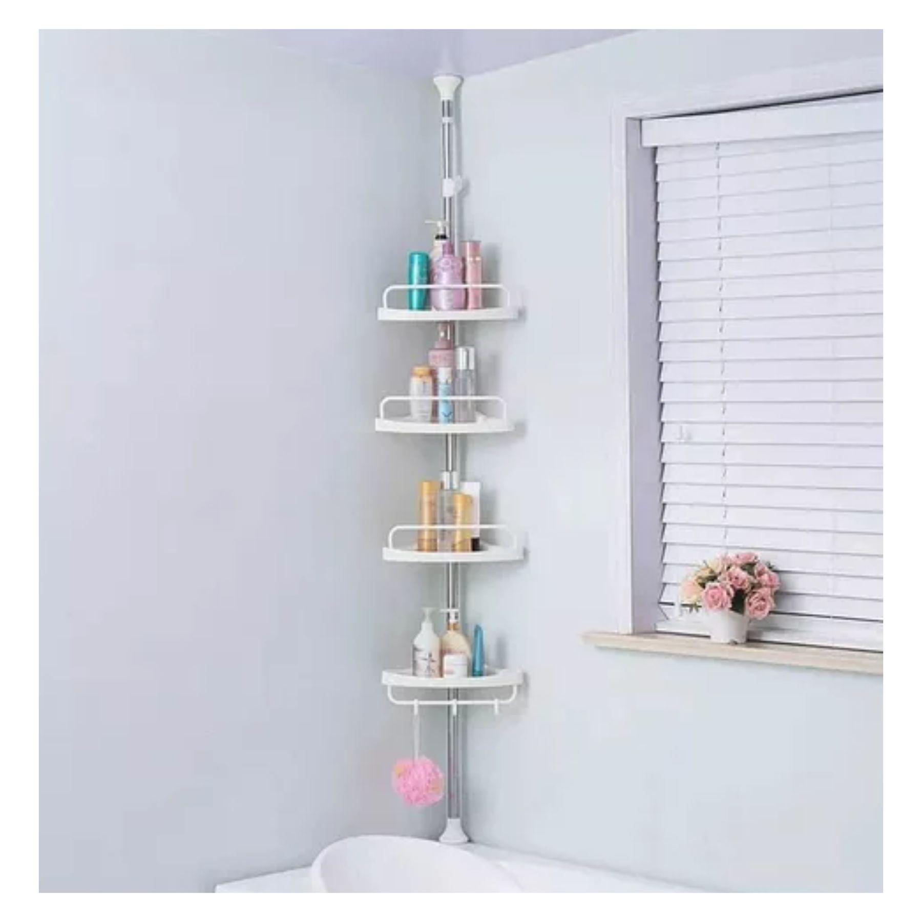 Organizador Esquinero Ducha Baño Multiuso 4 Pisos Ajustable-2