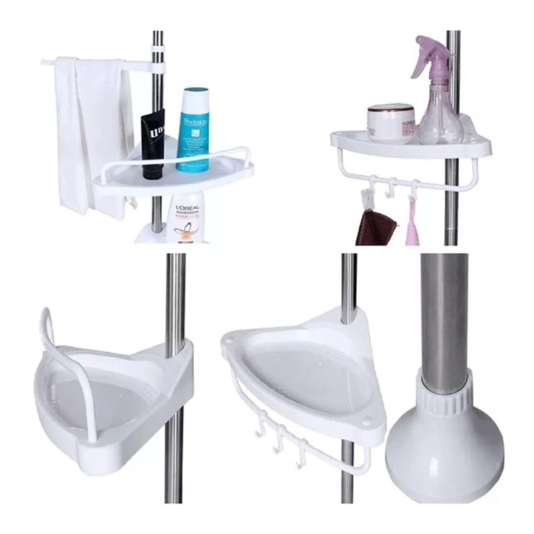 Organizador Esquinero Ducha Baño Multiuso 4 Pisos Ajustable-6