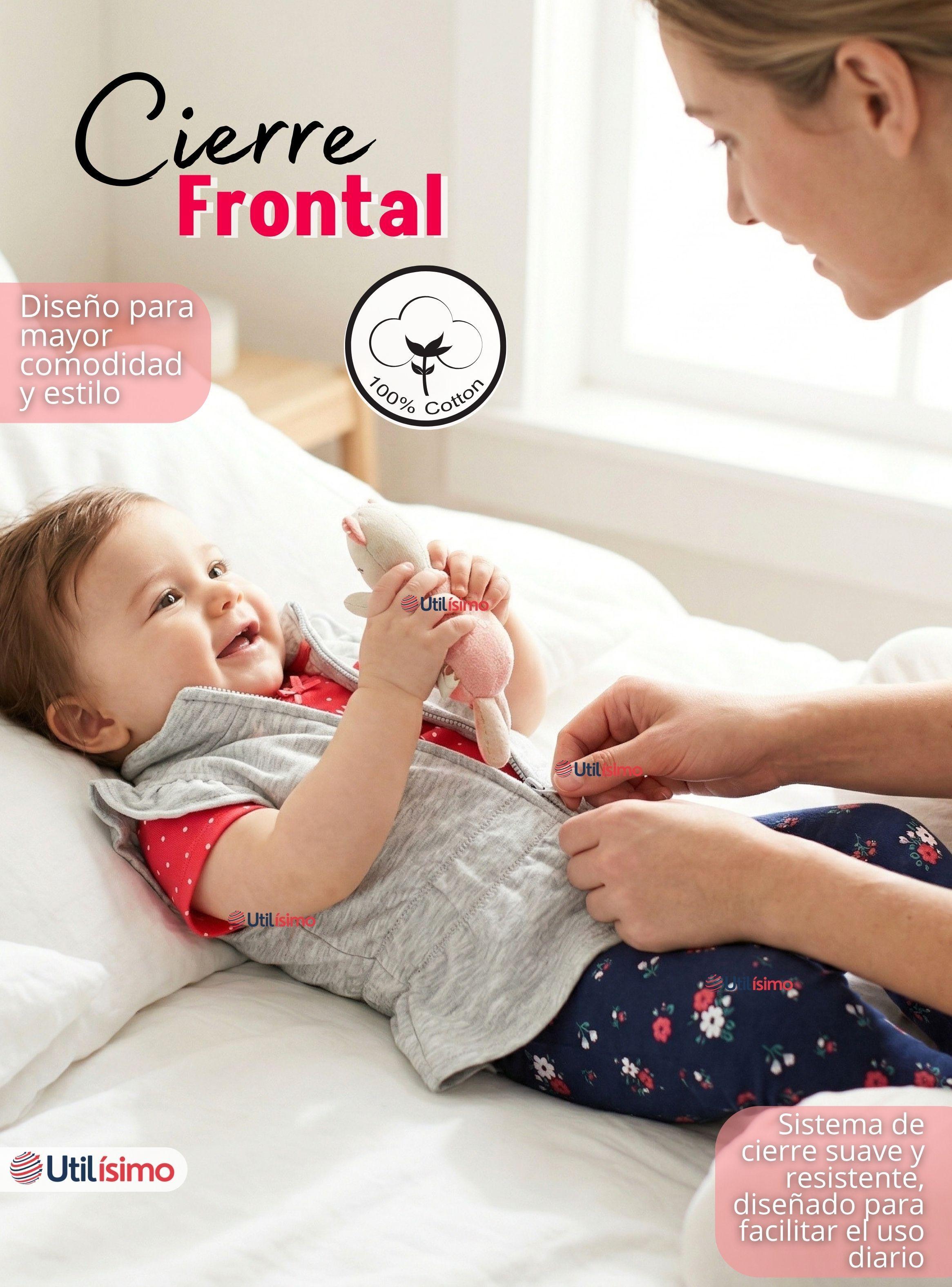 Conjunto 3 Piezas Buzo Pantalón Polerón Body De Algodón Rosado Flores Bebé Niña-7