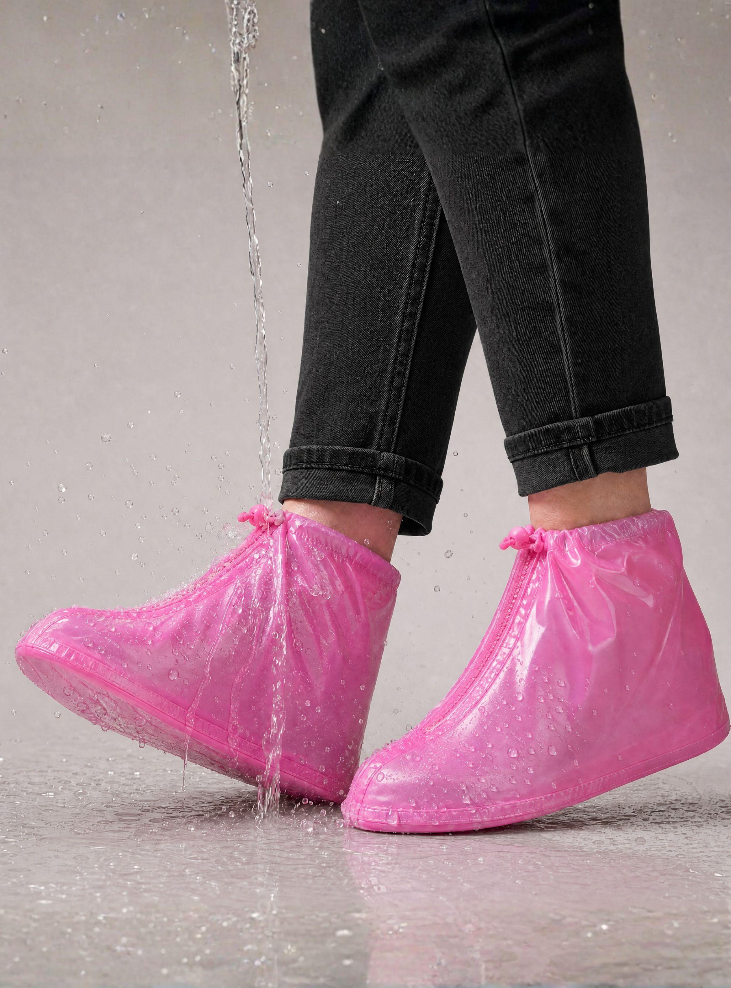 Fundas Cubre Calzado Impermeables Aislante Lluvia Surtido1 Par Mujer-0