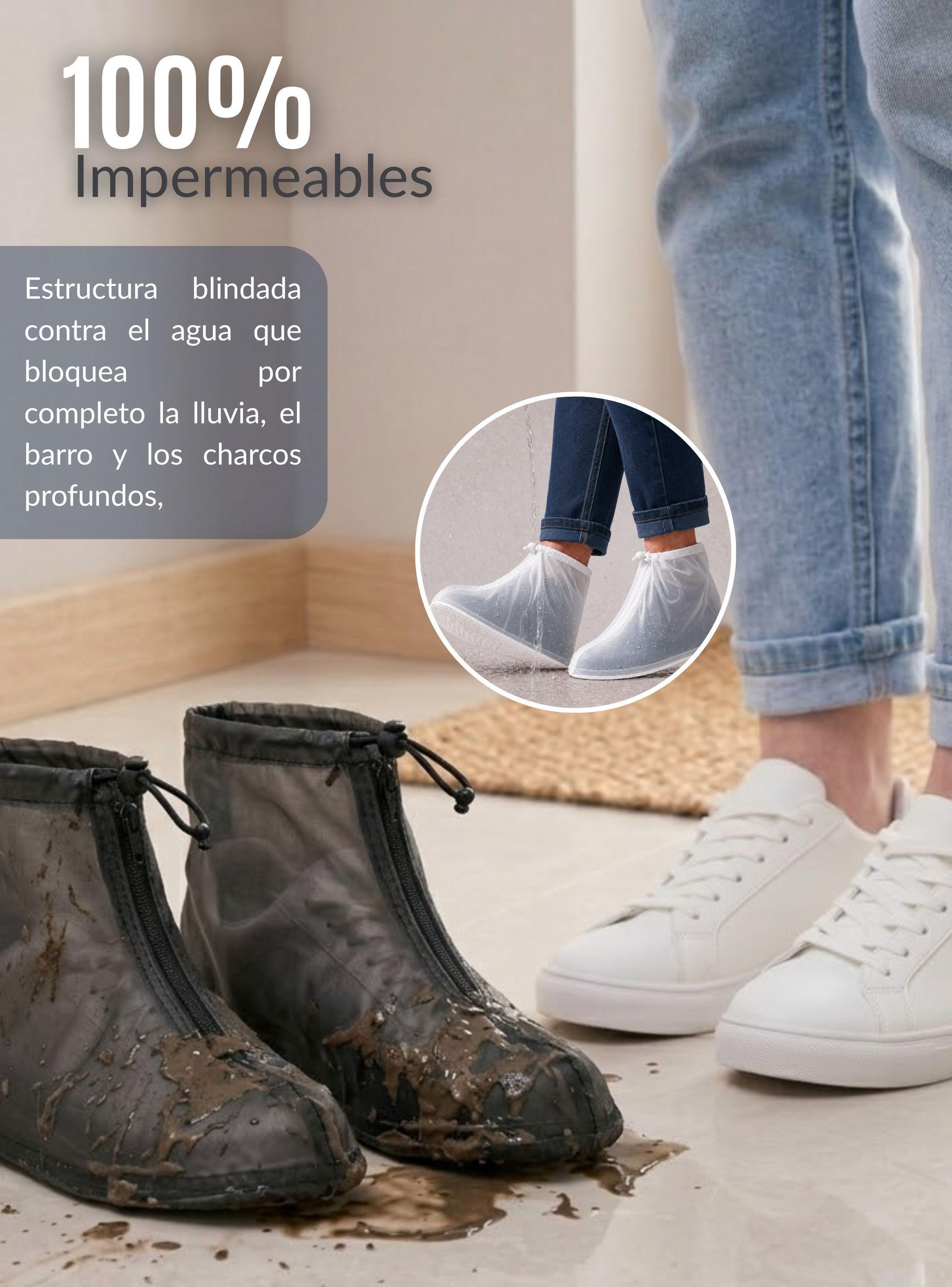 Fundas Cubre Calzado Impermeables Aislante Lluvia Surtido1 Par Mujer-5