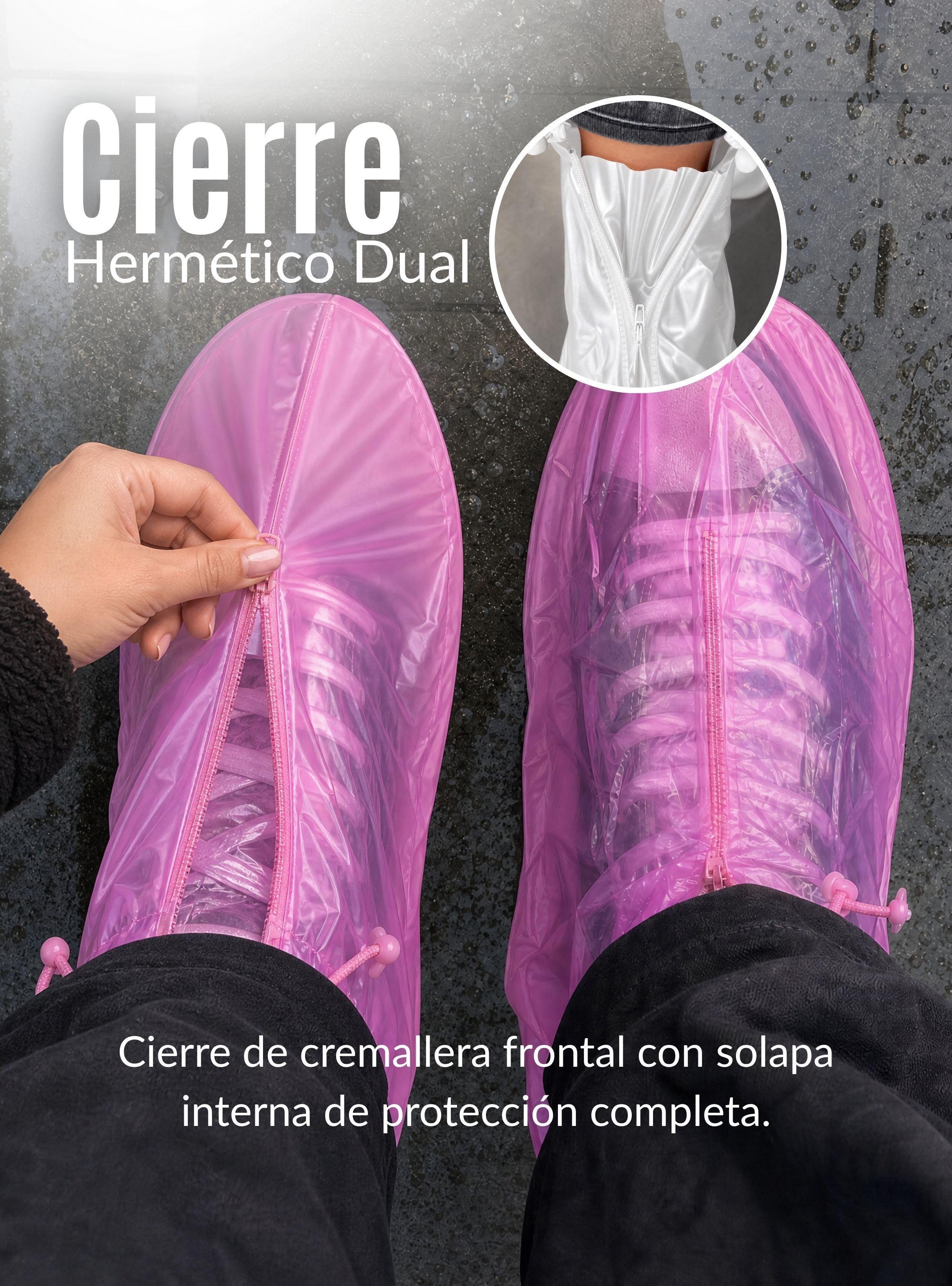 Fundas Cubre Calzado Impermeables Aislante Lluvia Surtido1 Par Mujer-7