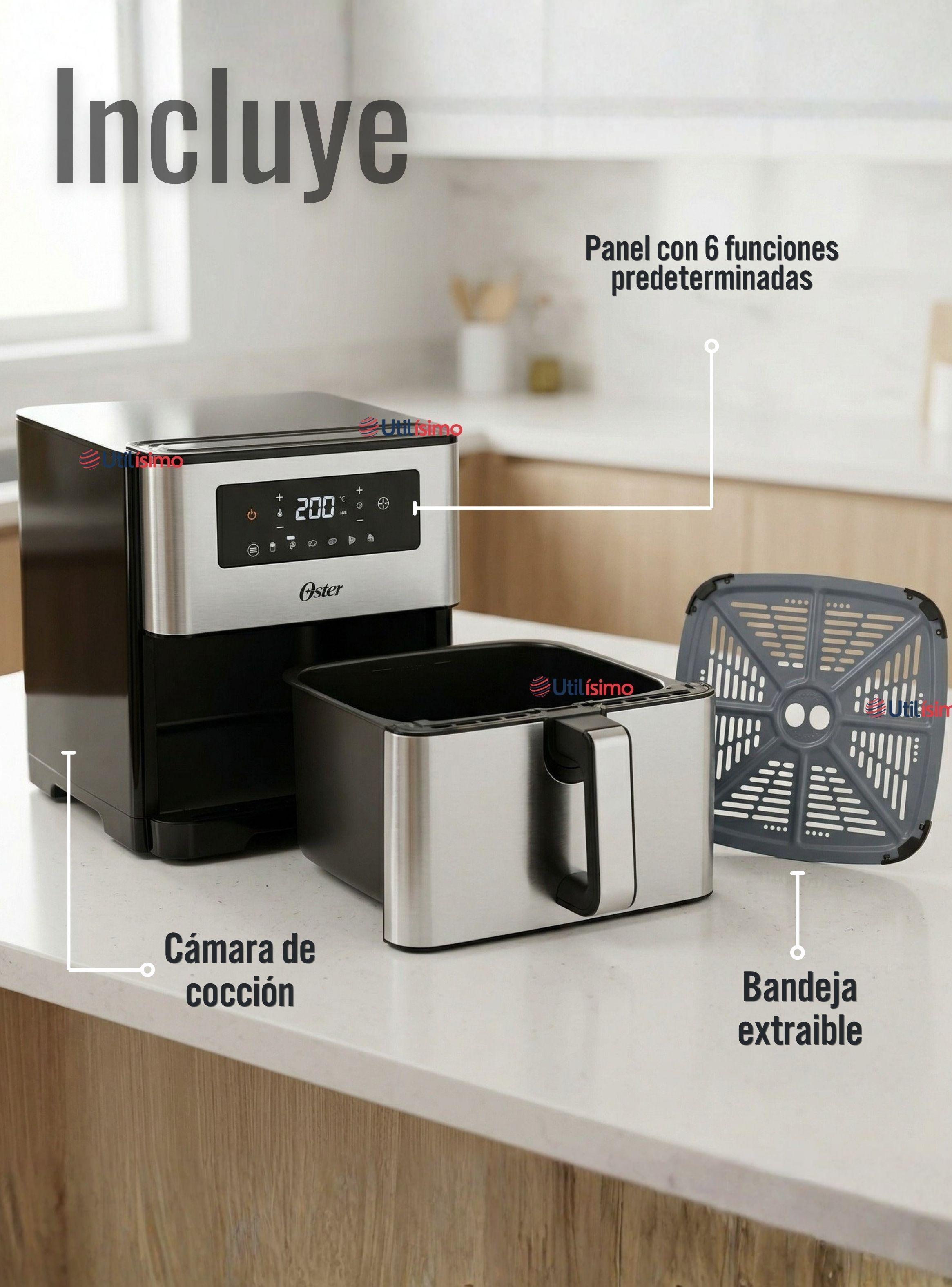 Freidora de aire digital Oster® con capacidad de 9L CKSTAF90D -3