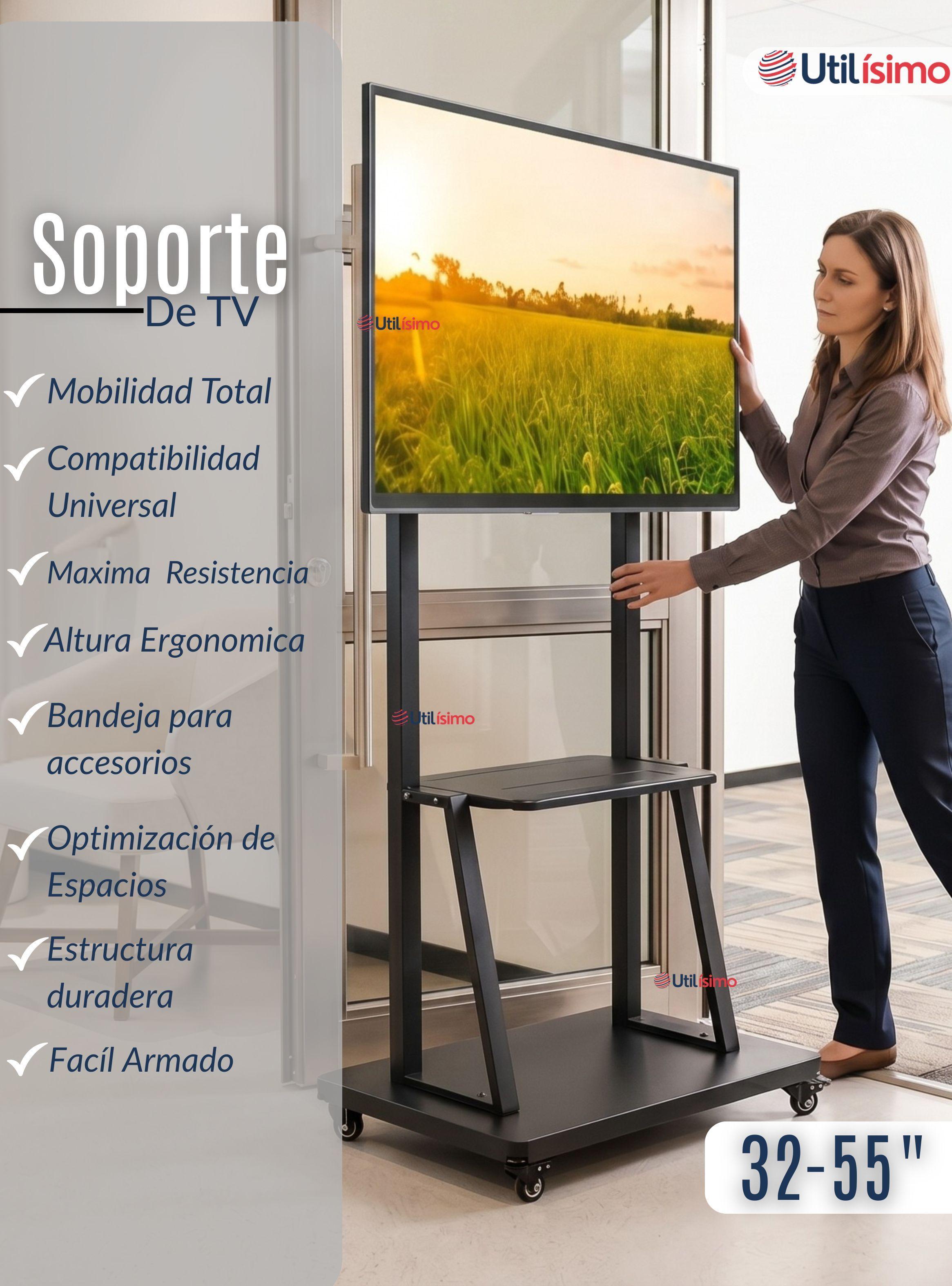 Soporte Base TV Móvil Con Ruedas 32¨ 55´pulgadas 55kg Soporte TV Portátil -4