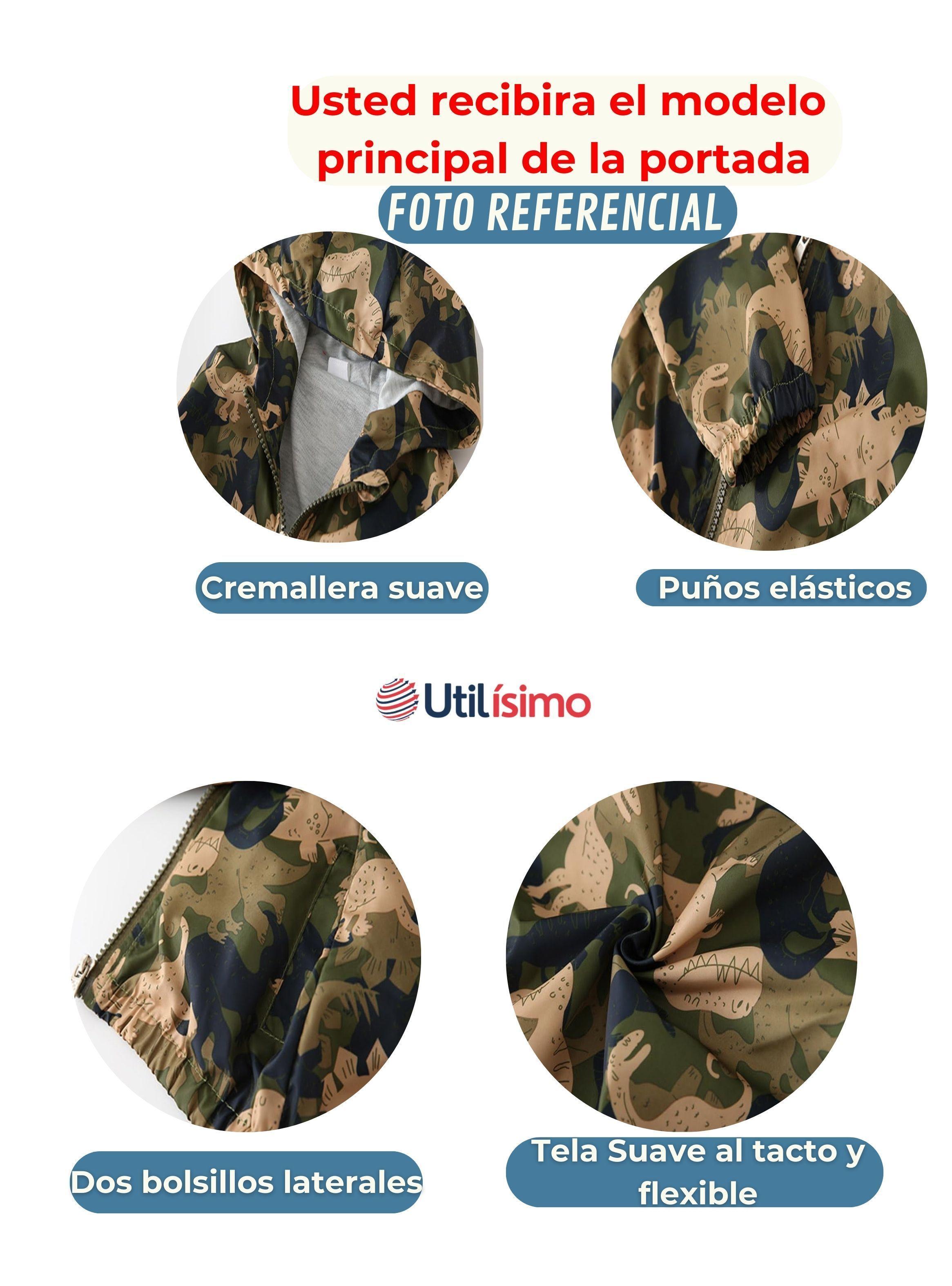 Cortaviento Impermeable Chaqueta Estampado Niño Y Bebé Jump Kids Blue Surtidos-4