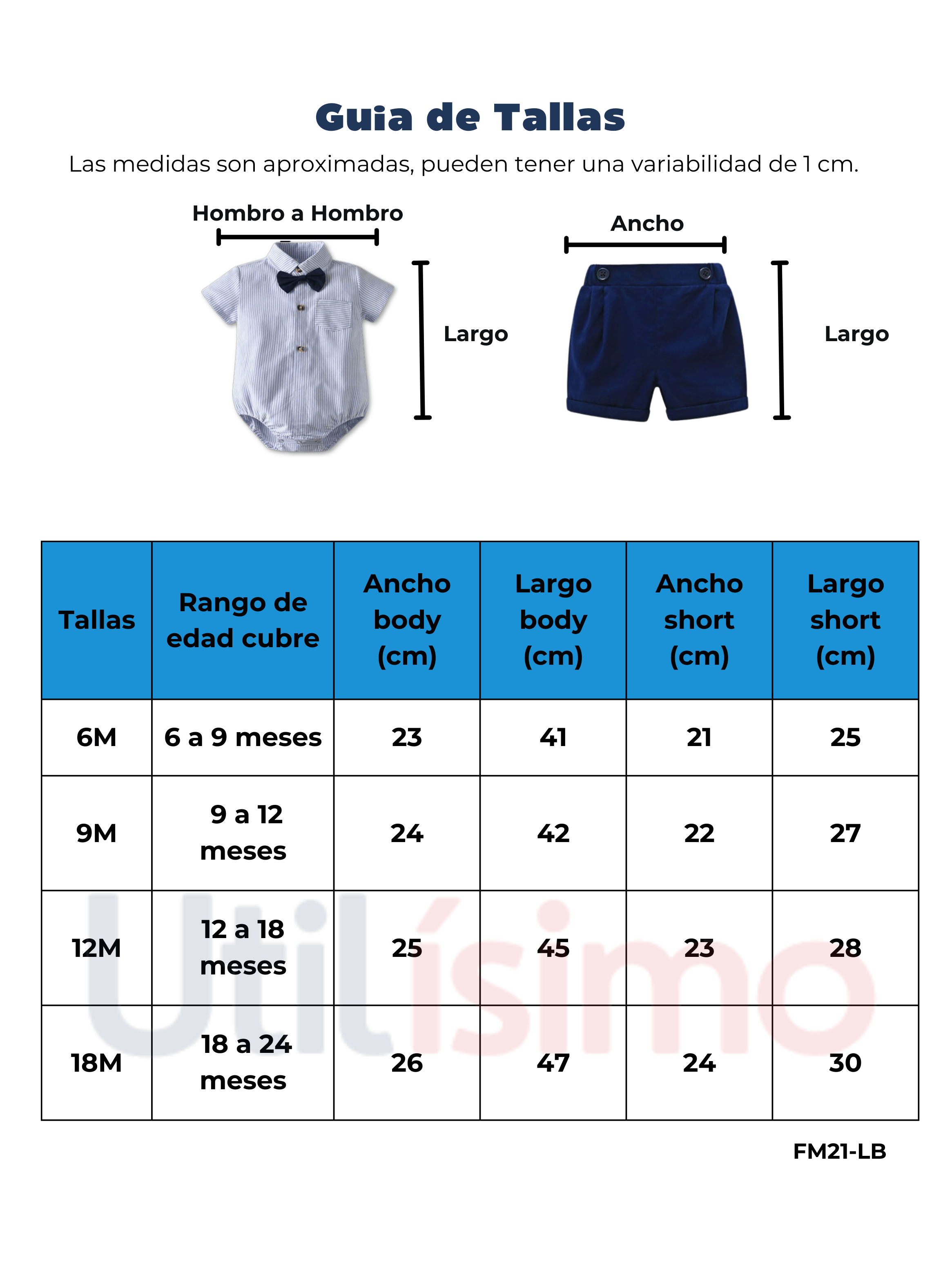 Conjunto de Vestir Niño Body Estilo Camisa y Pantalón Corto 6 a 24 Meses Rayas Rosa-2