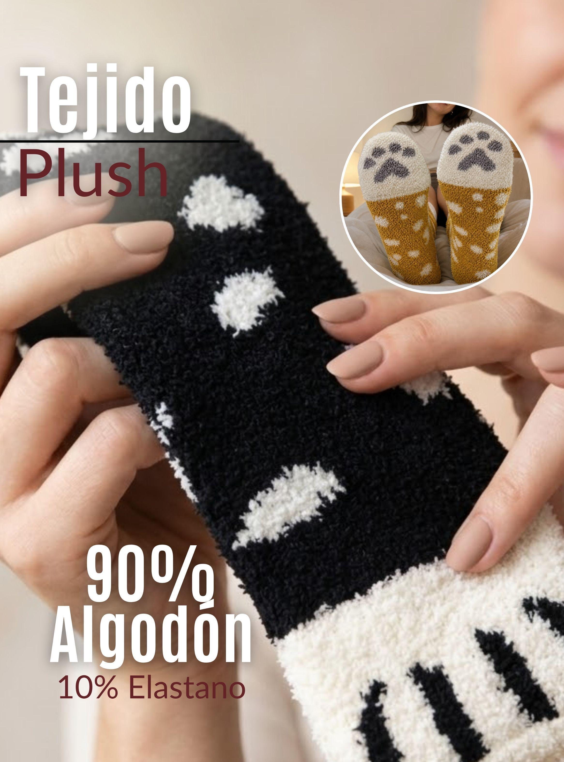 Calcetines PLUSH Gatito Surtido Mujer 1 Par Invierno Térmico-6