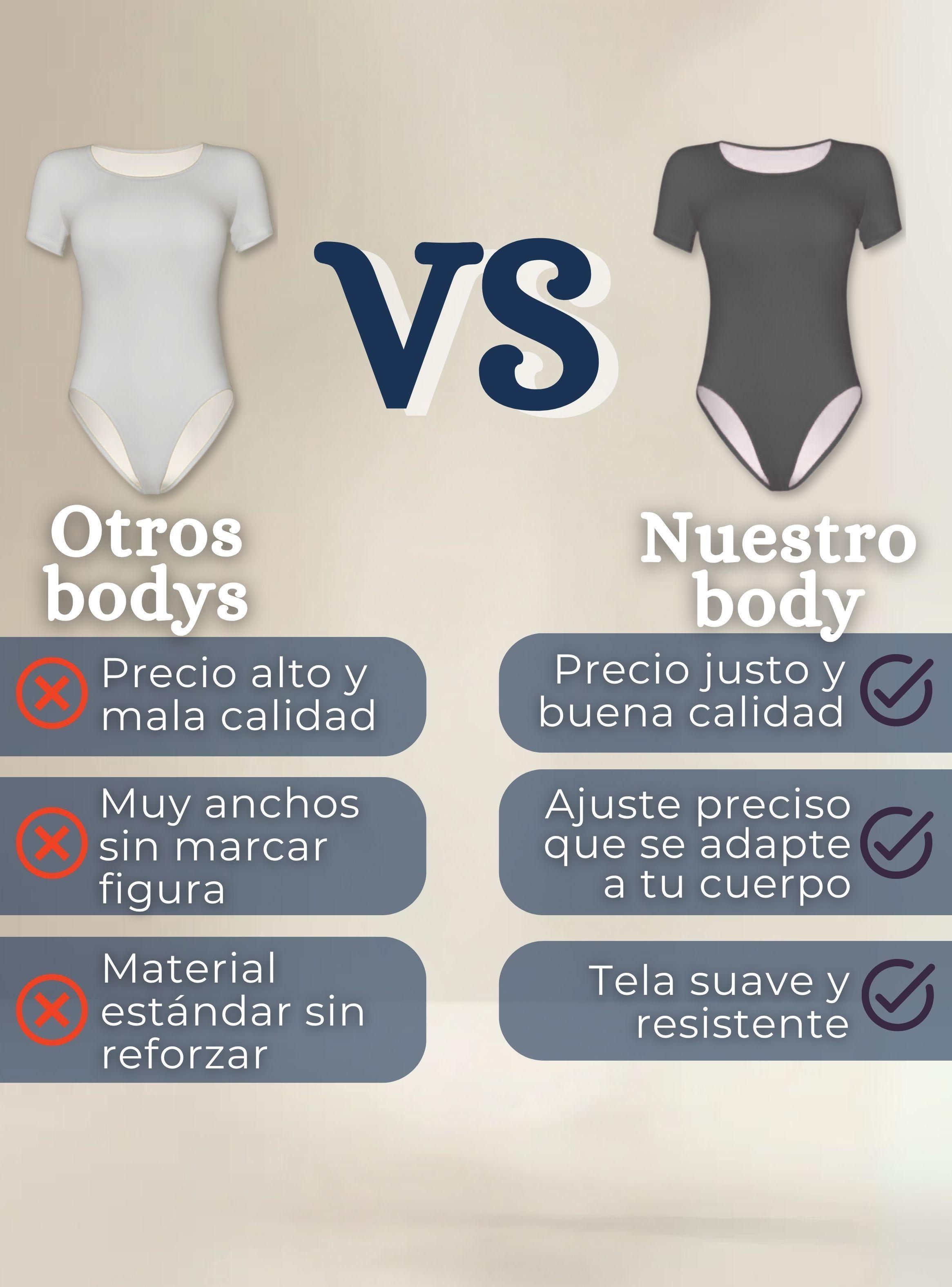 Pack 3 Body Ajustable Moldeador de Bambú Cuello Redondo de Manga Corta Mujer Colores Surtidos-6