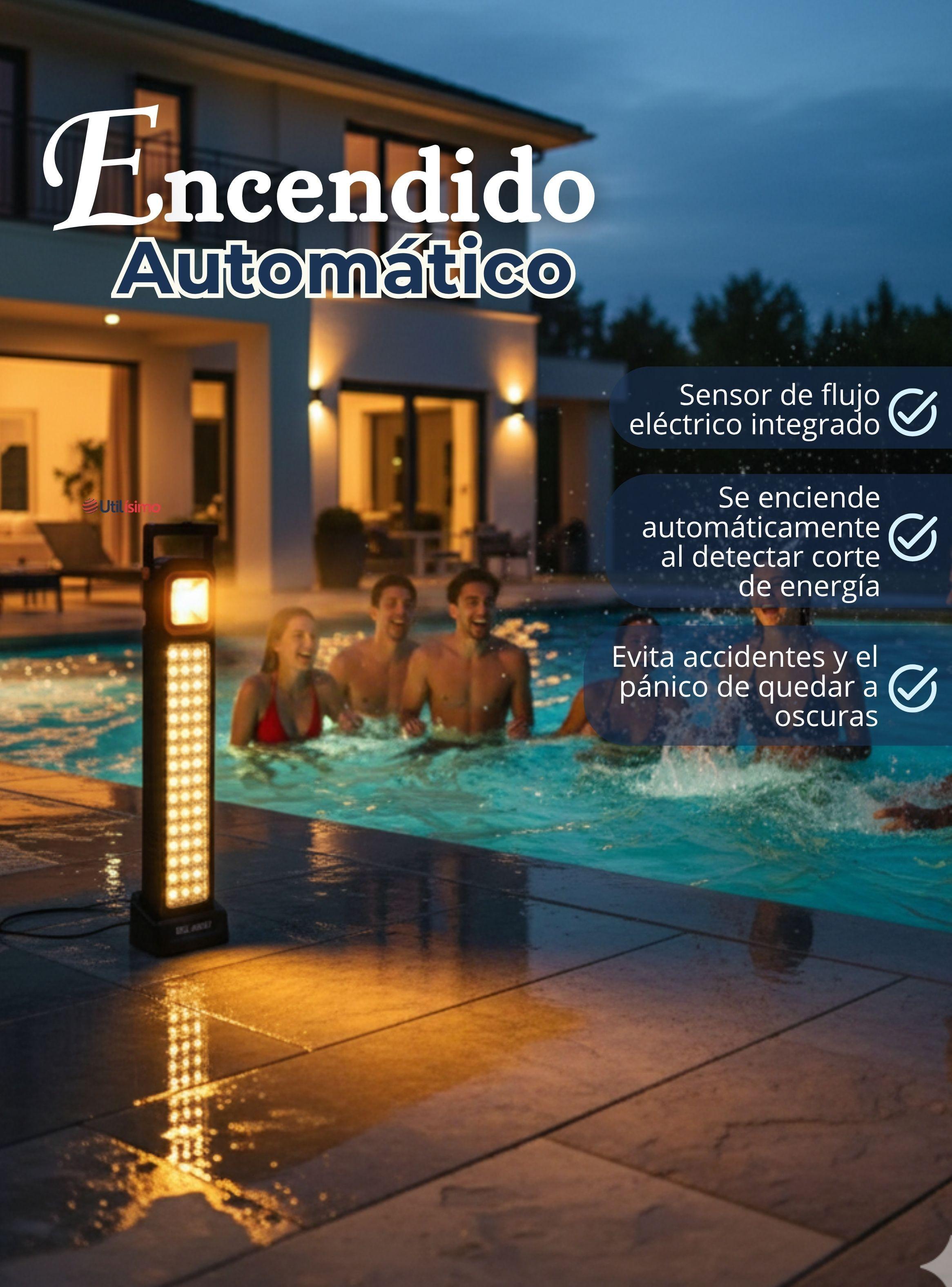 Lampara Luz De Emergencia Focos 48 Led Carga Híbrida USB y Solar 30W-4