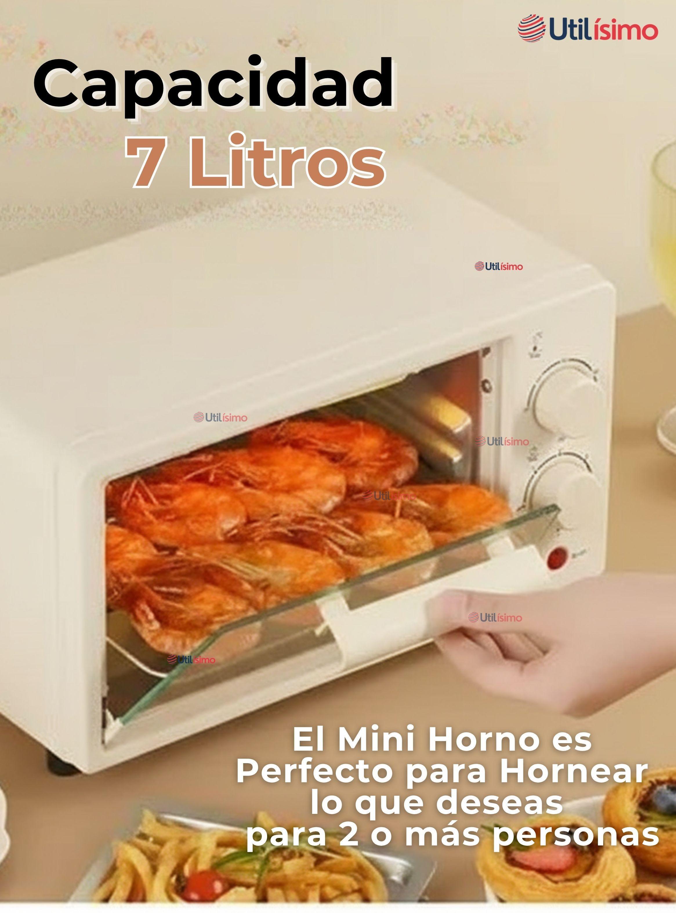 Mini Horno Eléctrico de Mesa 7 Litros para Hornear Asar Tostar-4