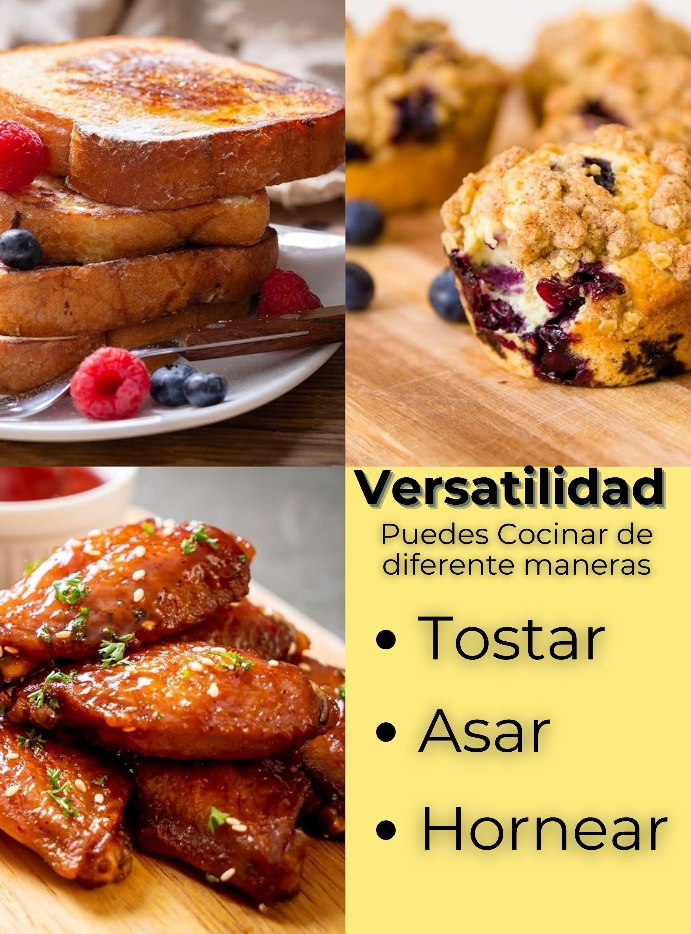 Mini Horno Eléctrico de Mesa 7 Litros para Hornear Asar Tostar-6