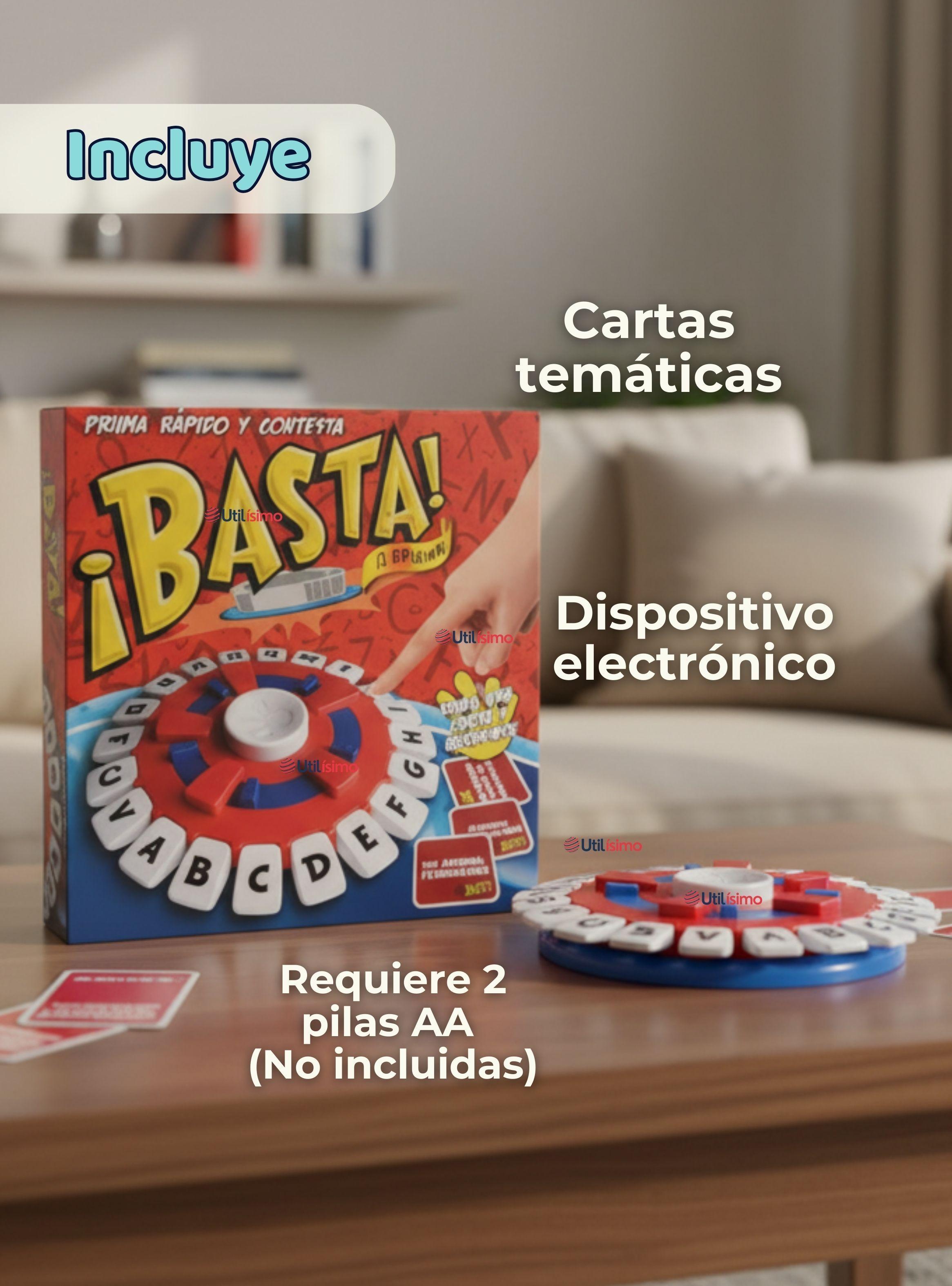 Basta Juego De Palabras Calidad Premium Piensa Rápido Y Contesta Stop Cartas Original-7