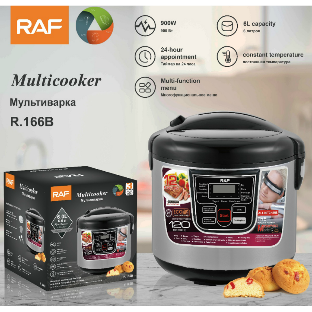 Multi-olla rápida XL RAF 6,0 litros con 12 funciones -5
