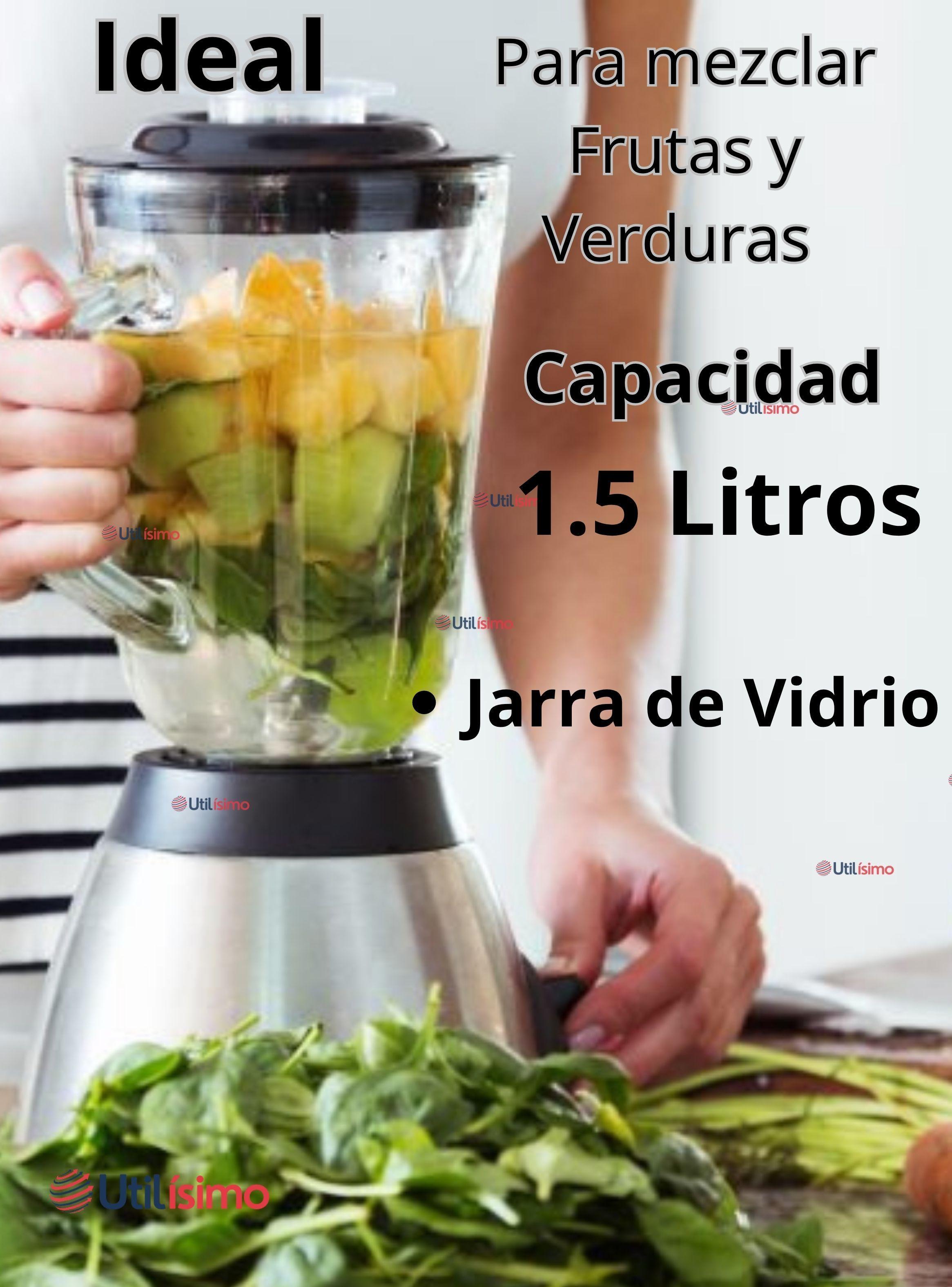 Licuadora Juguera Multiuso 2 en 1 Picadora Jarra de Vidrio-4