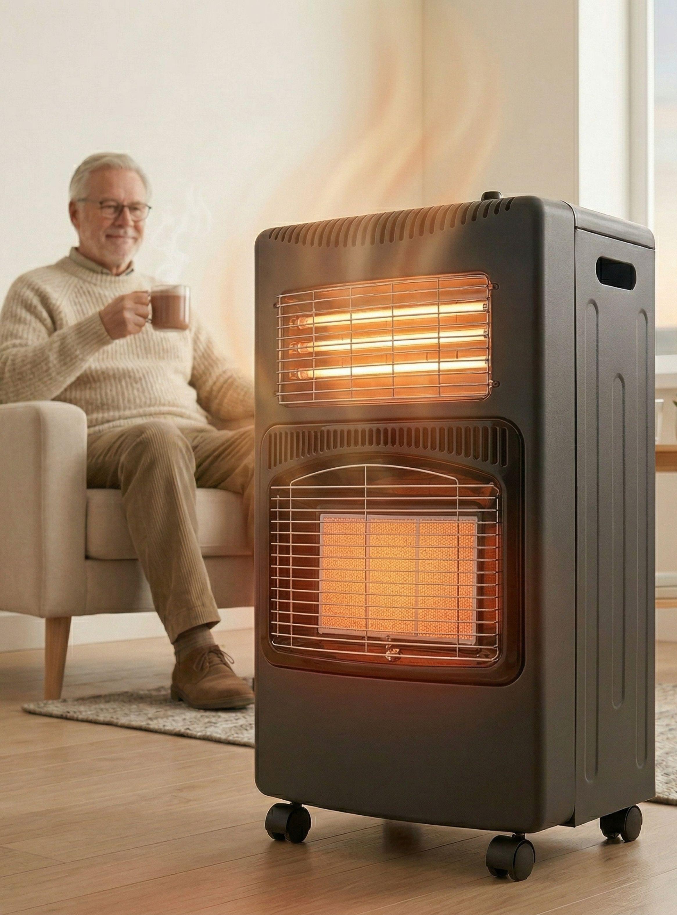 Estufa Hibrida Gas Eléctrica Plegable 5kg A 15kg GLP-Eficiencia Energética Clase A-0