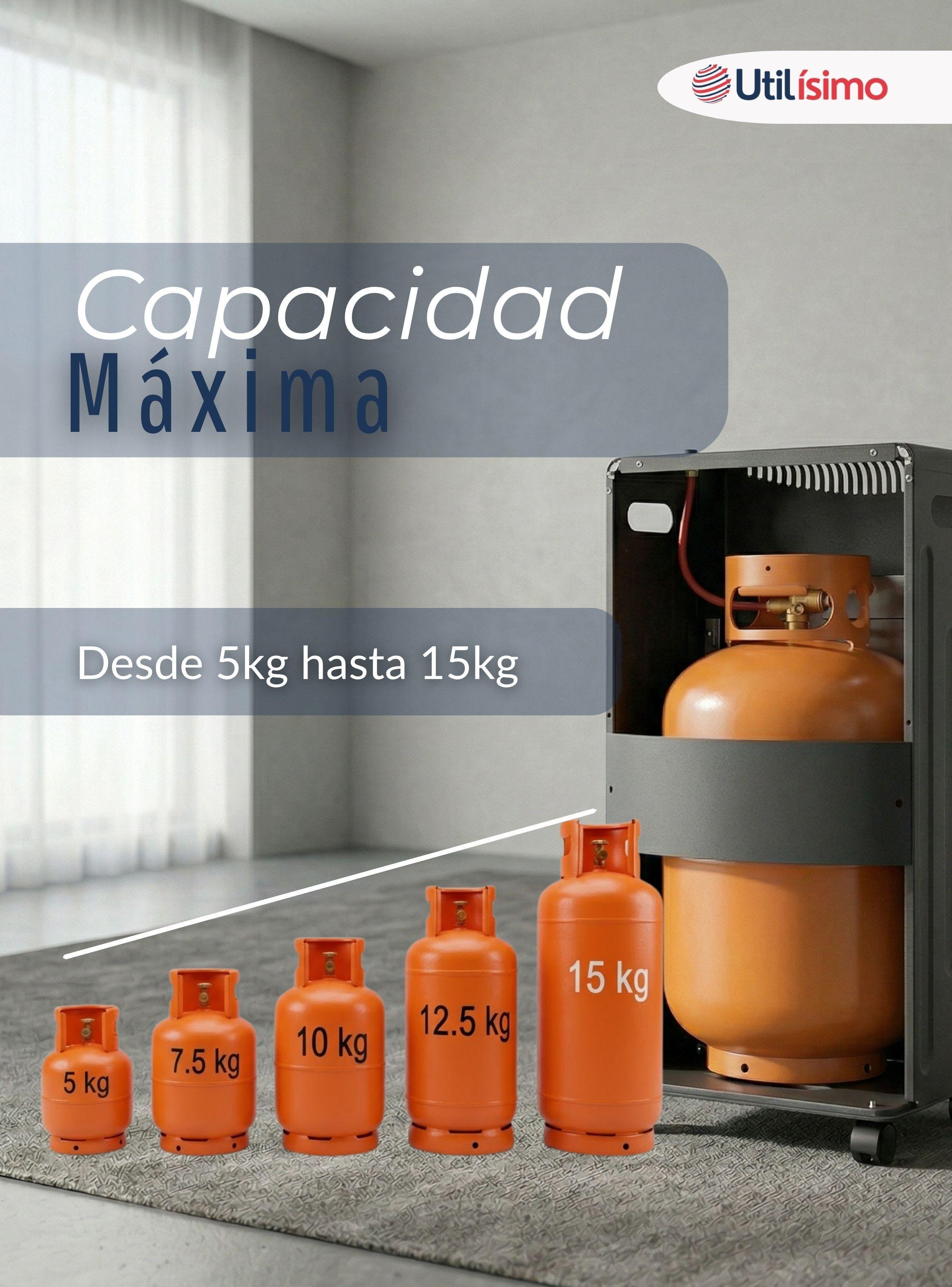 Estufa Hibrida Gas Eléctrica Plegable 5kg A 15kg GLP-Eficiencia Energética Clase A-5