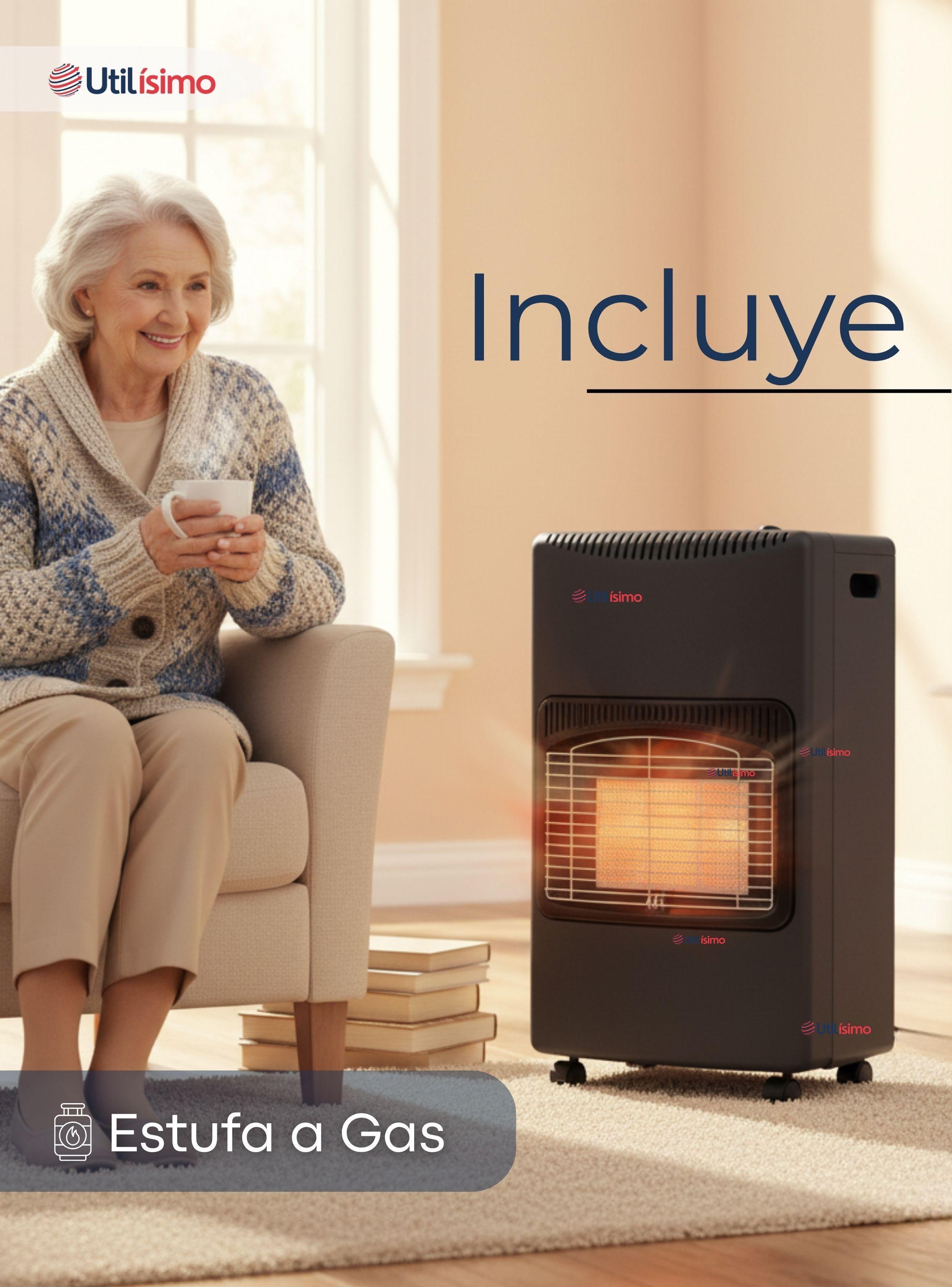 Calefactor A Gas Licuado 5kg A 15kg Plegable para Interior Exterior-2