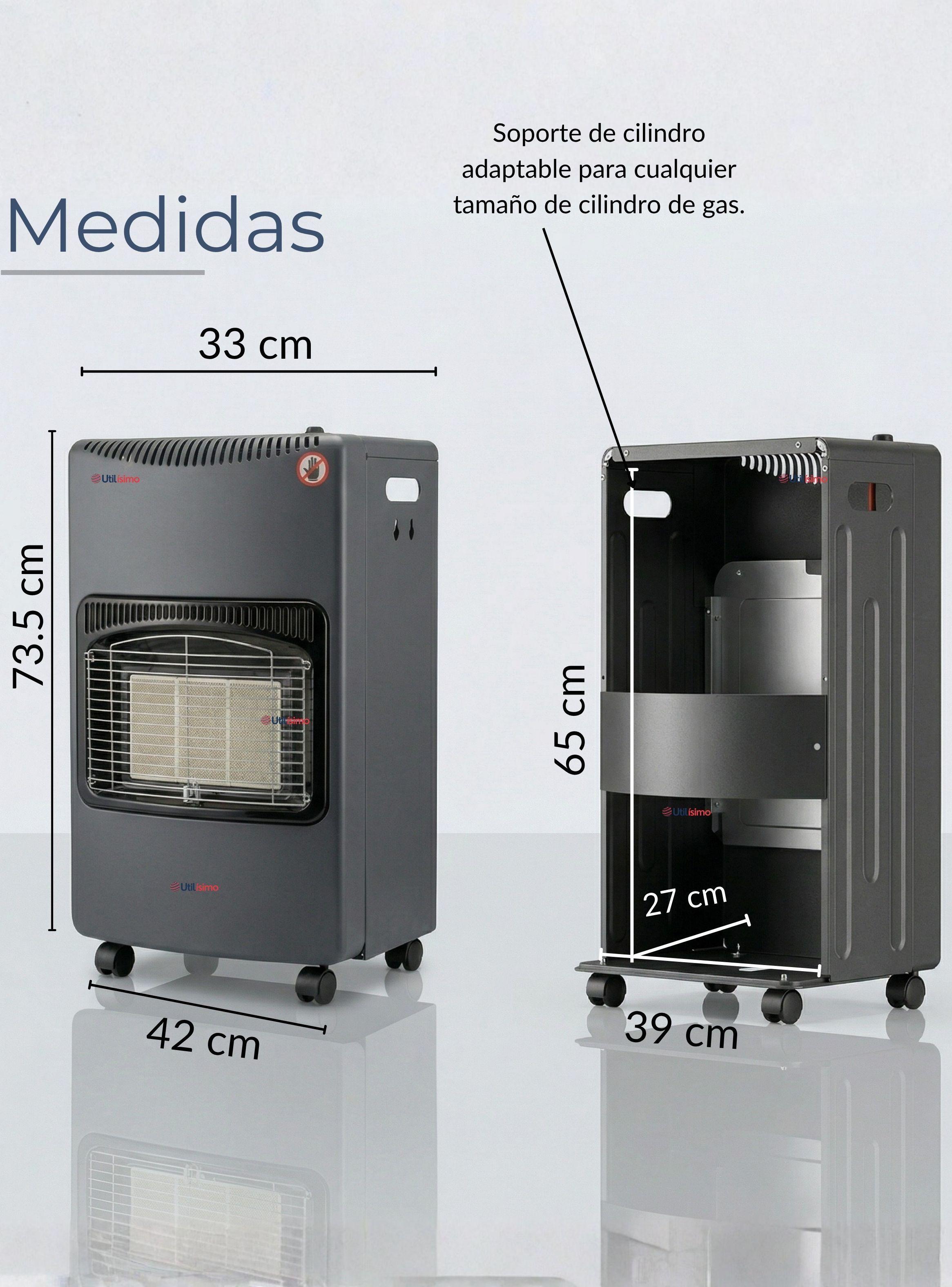 Calefactor A Gas Licuado 5kg A 15kg Plegable para Interior Exterior-4