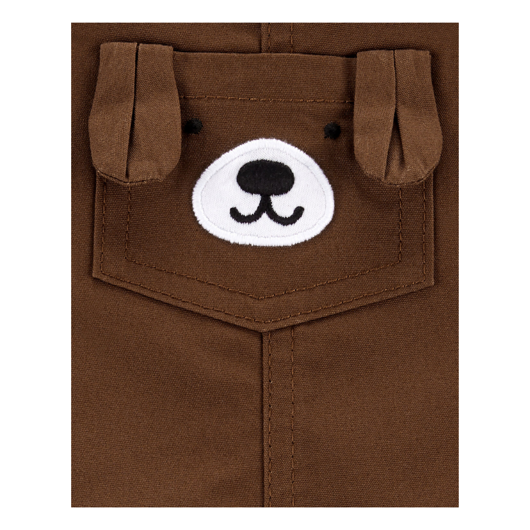 Set 2 Piezas Jardinera Bebé Niño Tedmimak 100% Algodón Oso-2