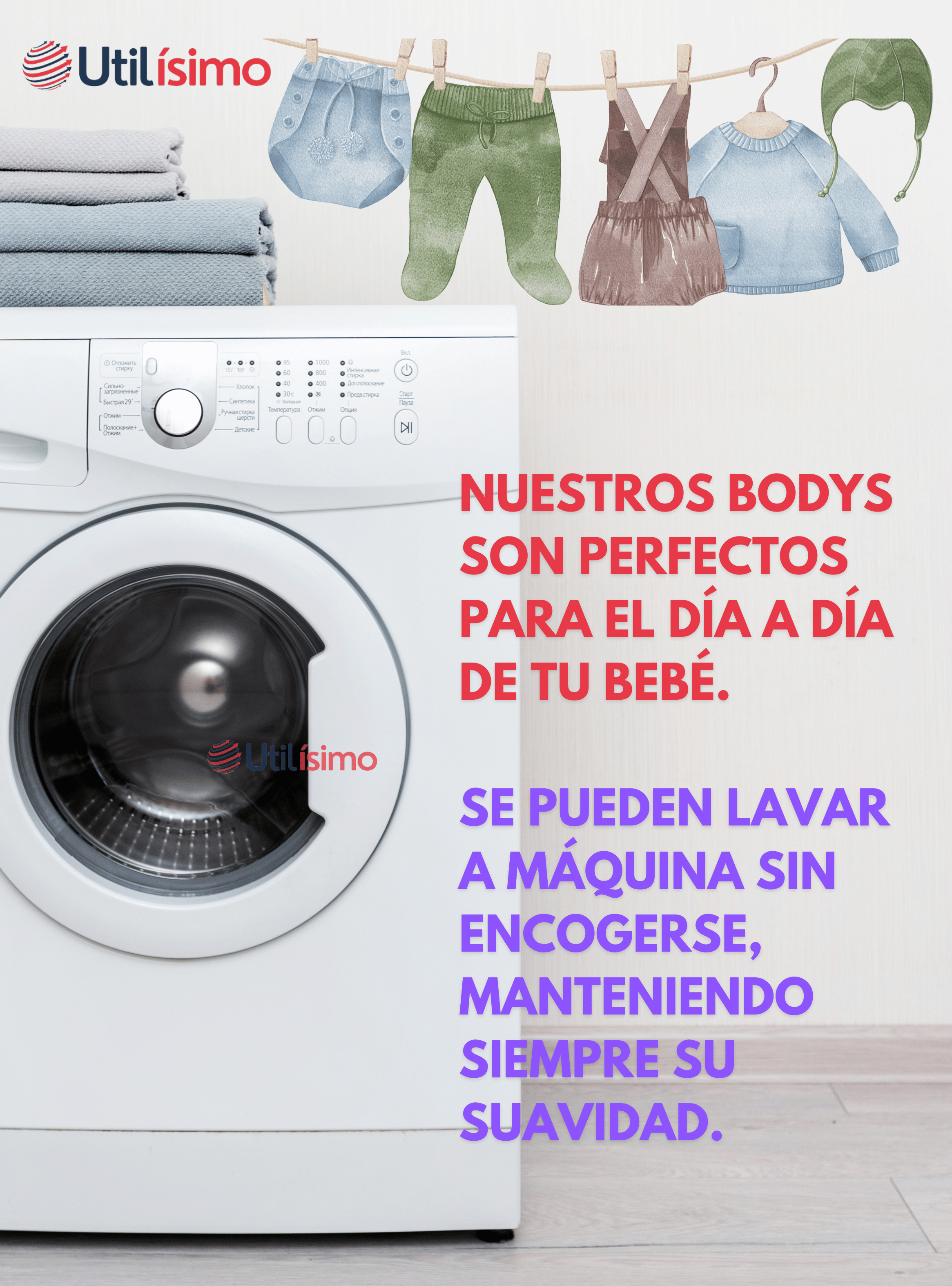 Pack 5 Bodys Bebé Niño Manga Larga Tedmimak 100% Algodón Sunny Jungle-4