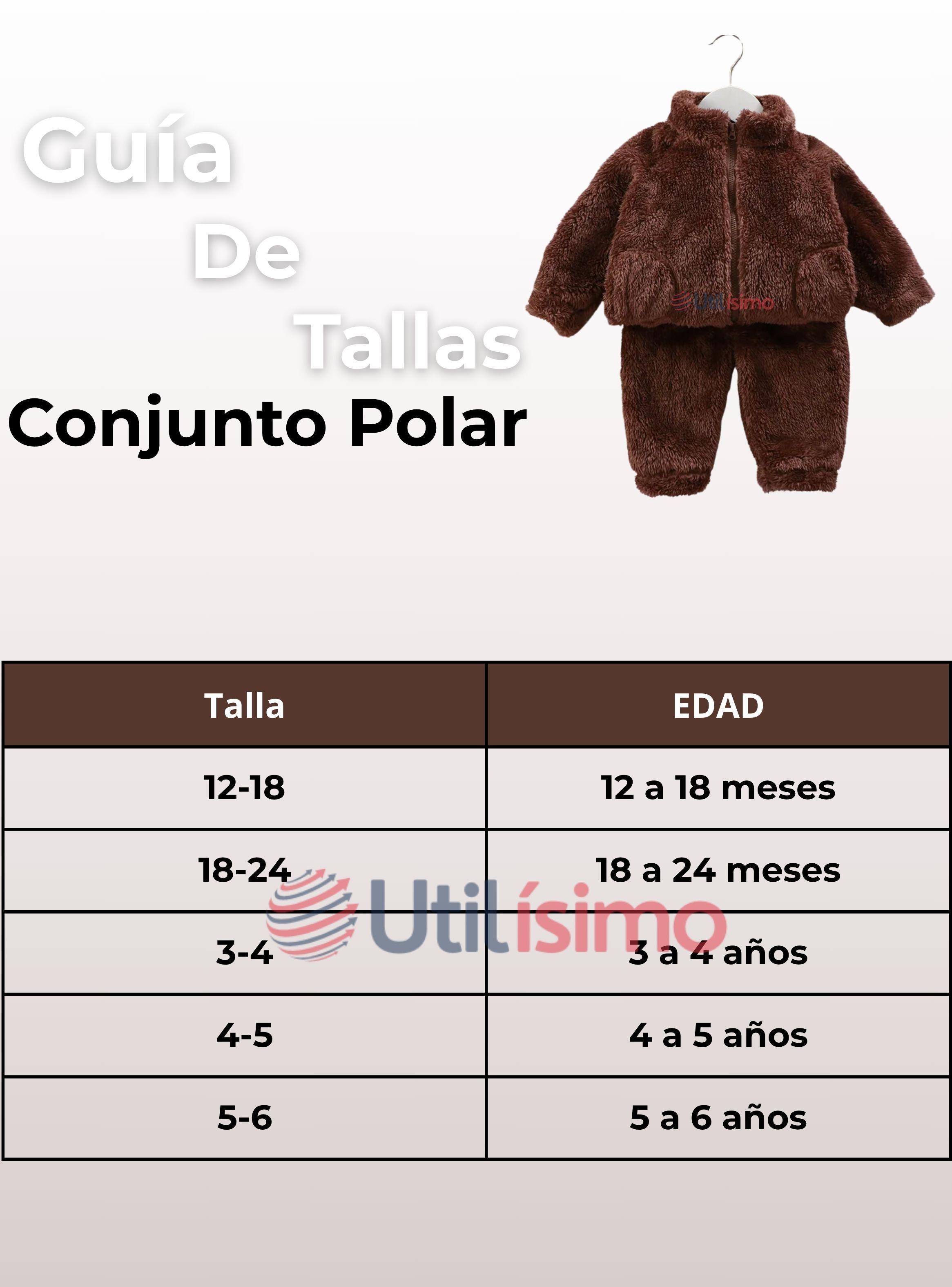 Conjunto Frizado Polar 2 Piezas Niño Marrón -3