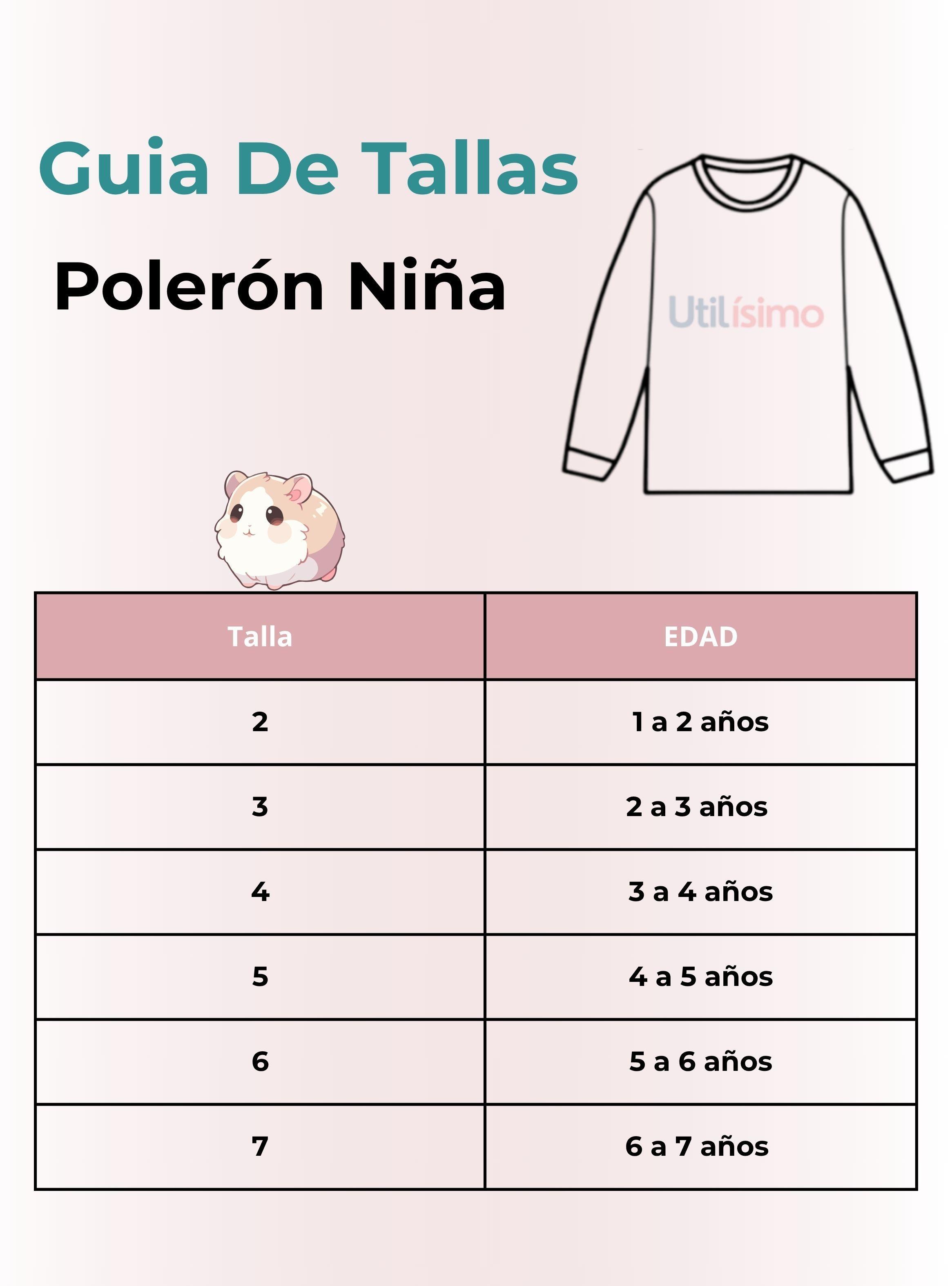  Polerón Algodón Cuello Redondo Niña Turquesa Hámster-2