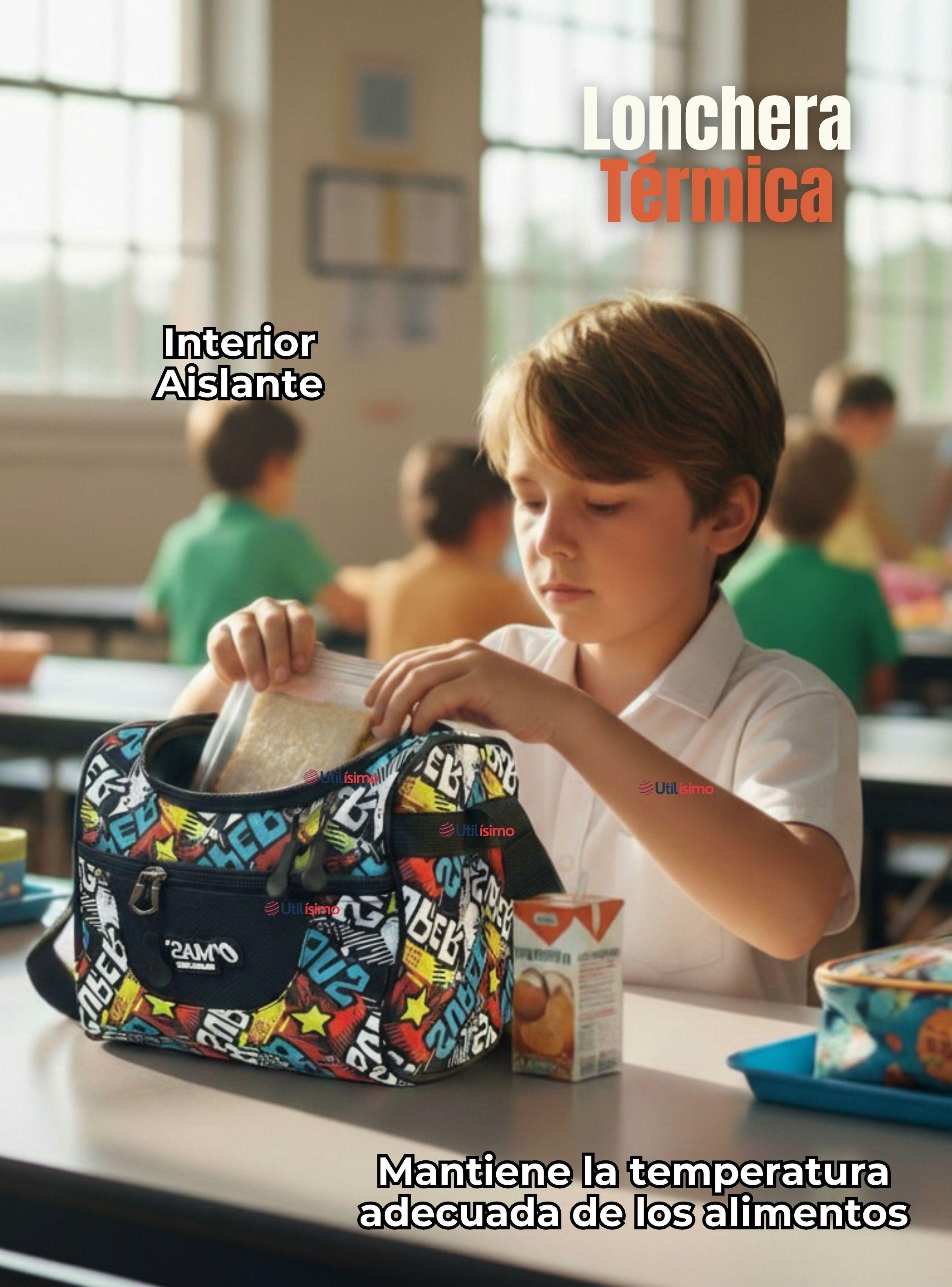 Mochila Escolar Kit Con Estuche y Lonchera 45 cm Tela Oxford BMX Street Racing para Niños-4