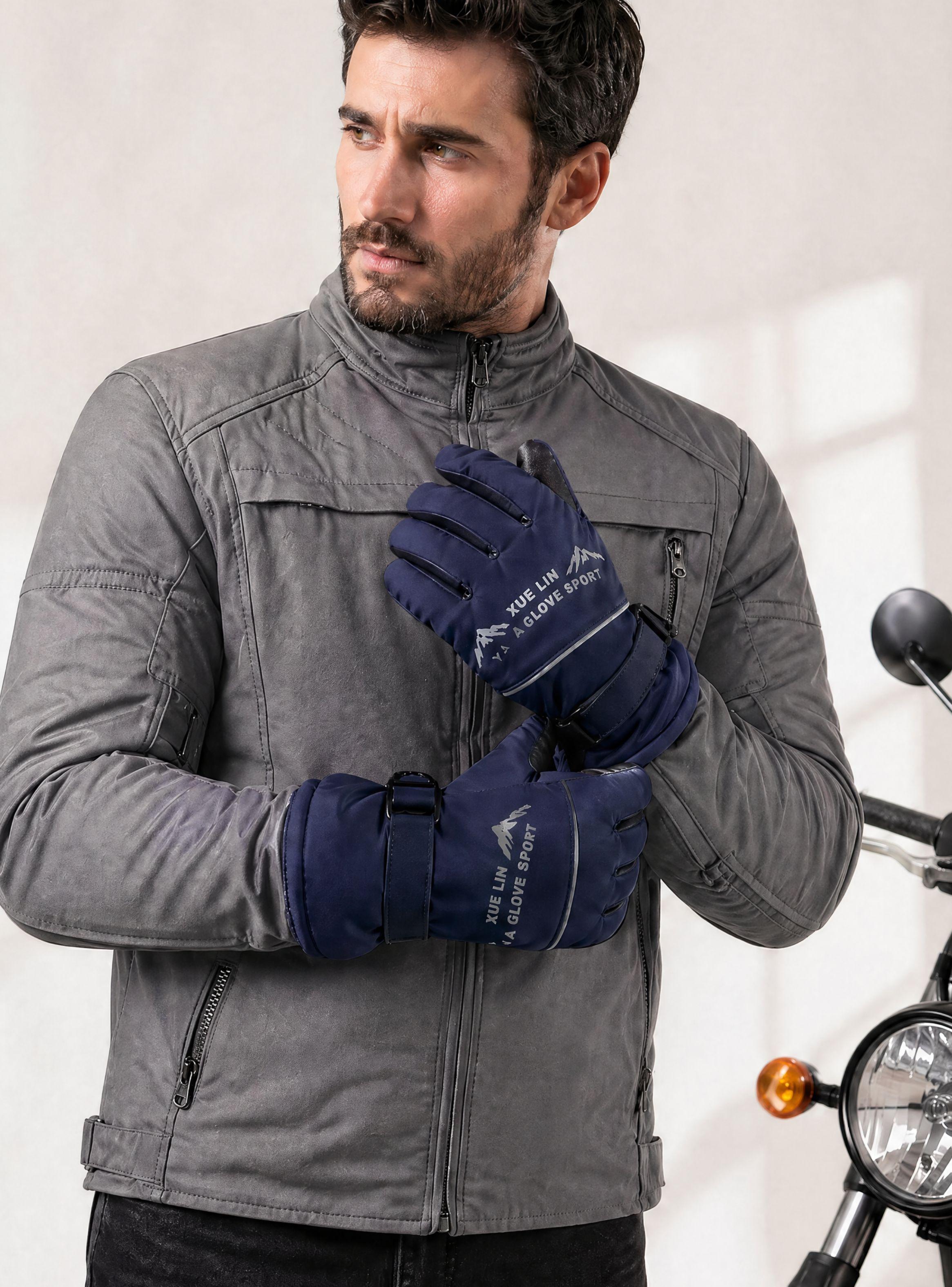 Guantes Para Moto Impermeables Touchscreen Antideslizantes Térmicos Colores Surtidos -0