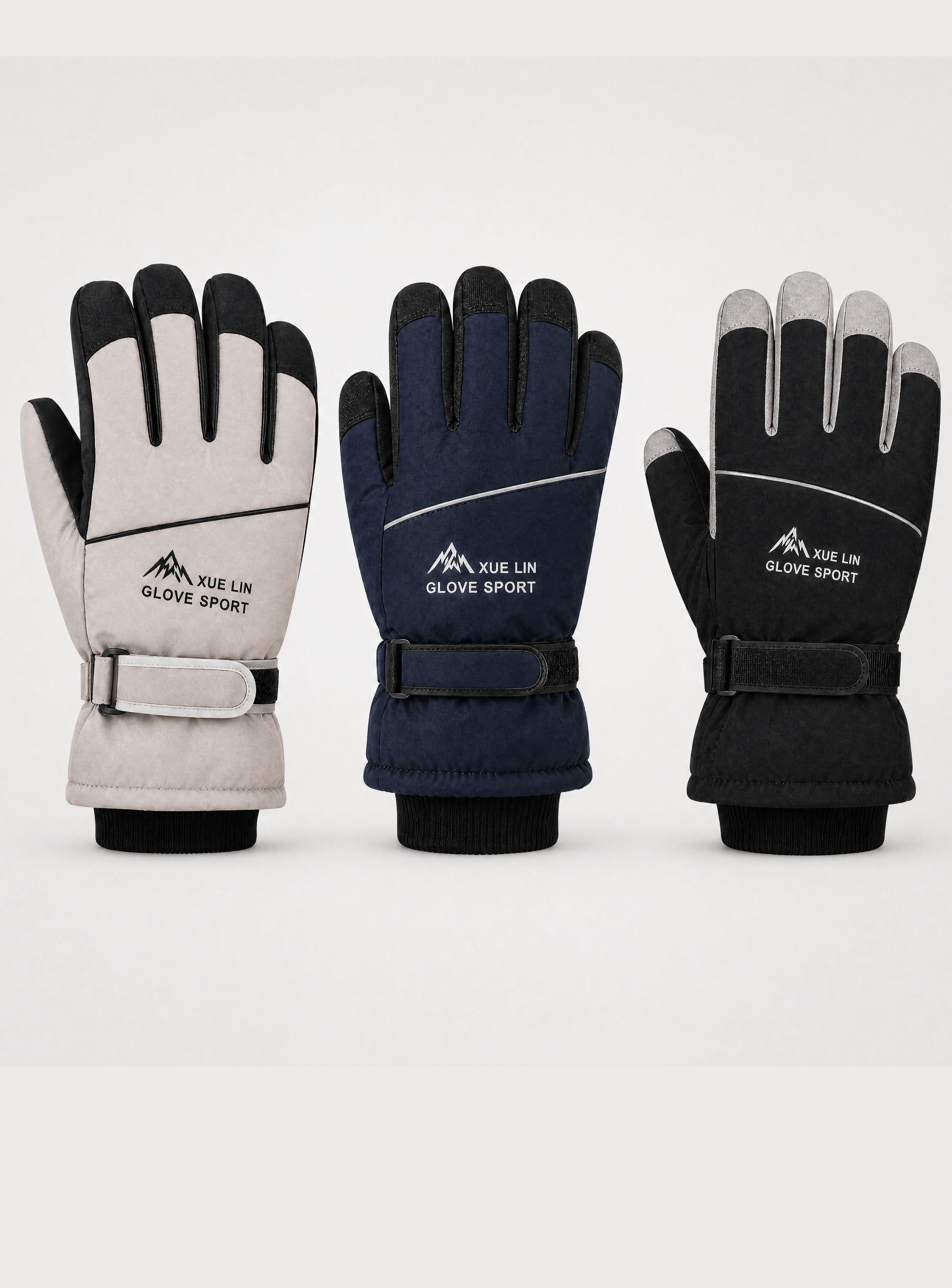 Guantes Para Moto Impermeables Touchscreen Antideslizantes Térmicos Colores Surtidos -1