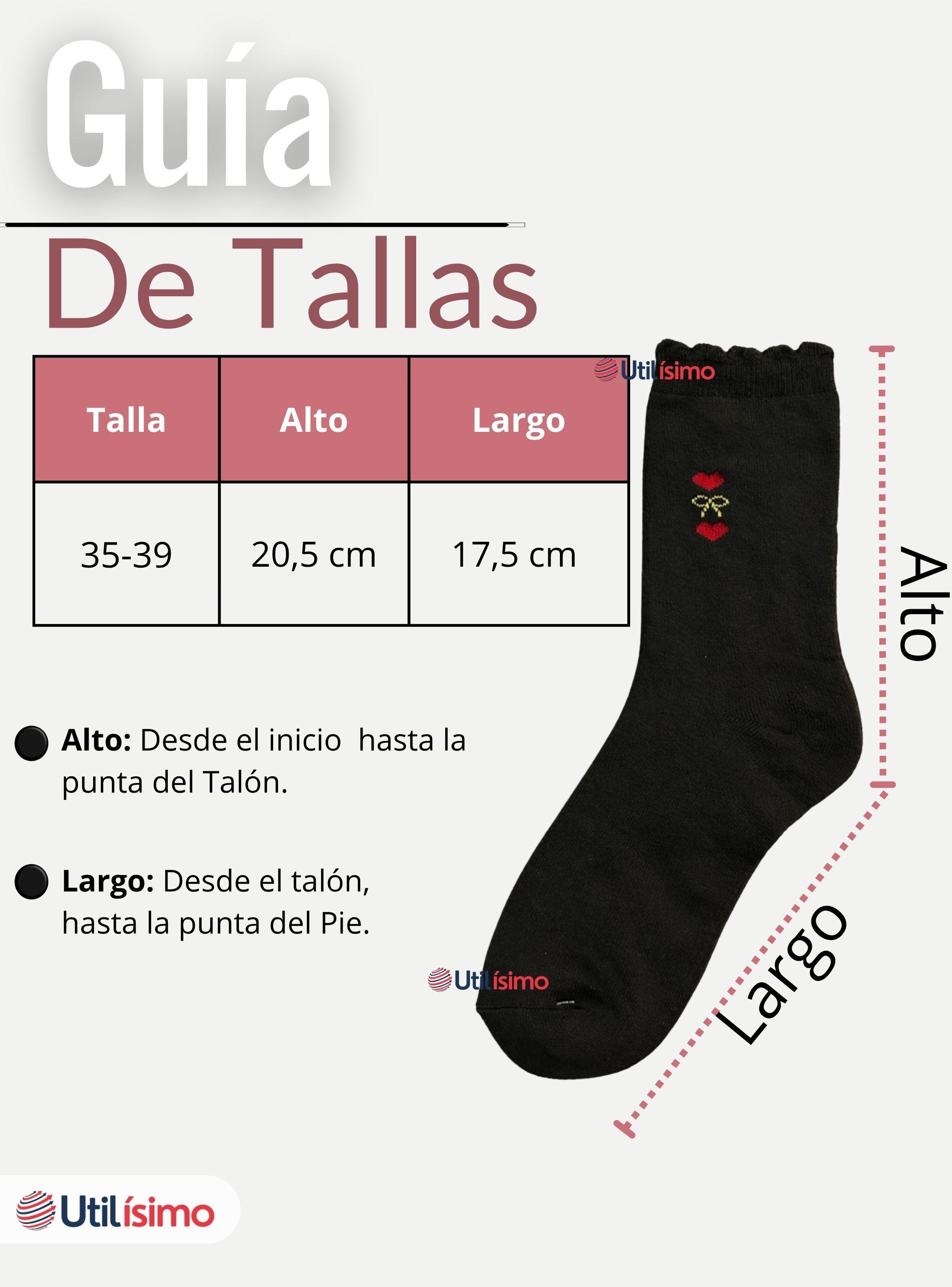 Calcetín Mujer Algodón con Toalla Colores Surtido Invierno-4